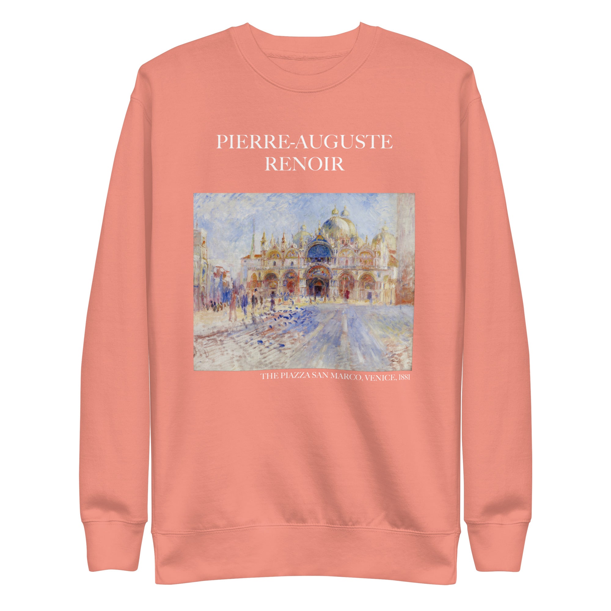 Pierre-Auguste Renoir 'The Piazza San Marco, Venice' Famous Painting Sweatshirt | Unisex Premium Sweatshirt