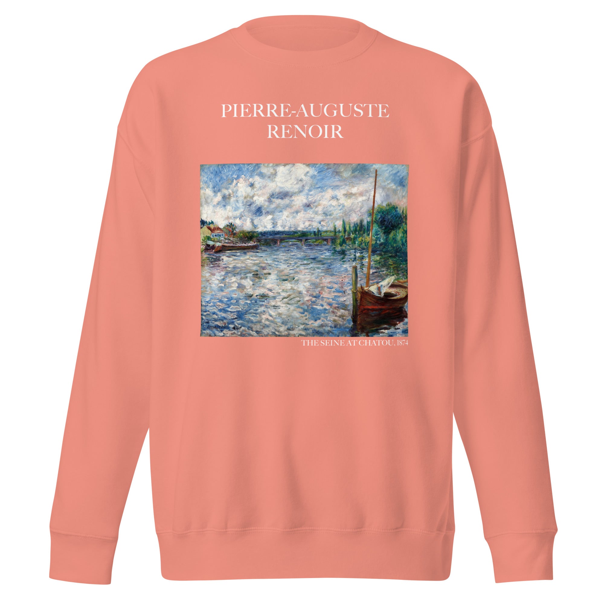 Sweatshirt mit berühmtem Gemälde „Die Seine bei Chatou“ von Pierre-Auguste Renoir | Premium-Sweatshirt für Unisex