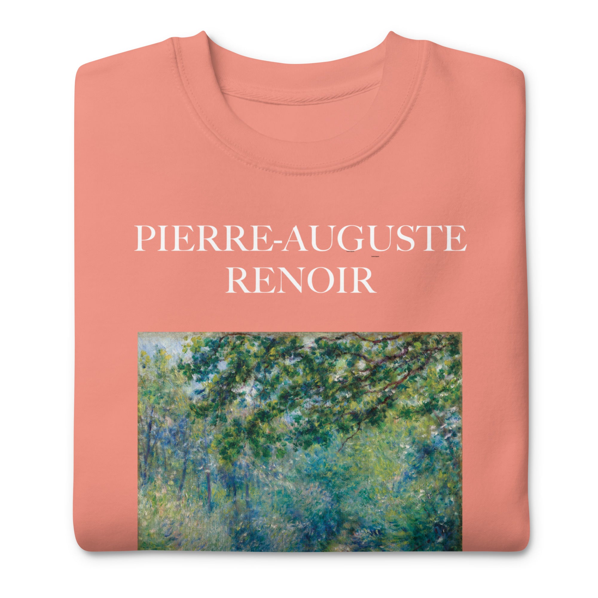 Sweatshirt mit berühmtem Gemälde „Pfad im Wald“ von Pierre-Auguste Renoir | Premium-Sweatshirt für Unisex