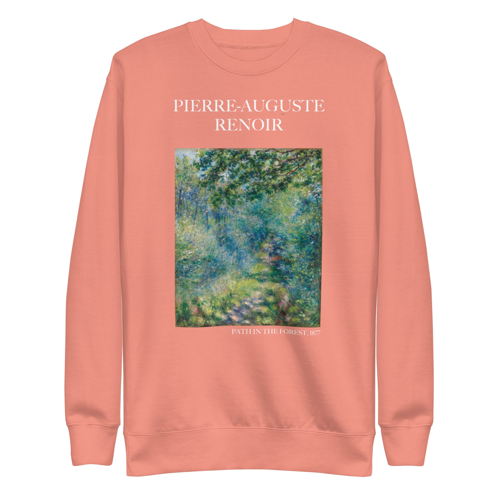 Sweatshirt mit berühmtem Gemälde „Pfad im Wald“ von Pierre-Auguste Renoir | Premium-Sweatshirt für Unisex