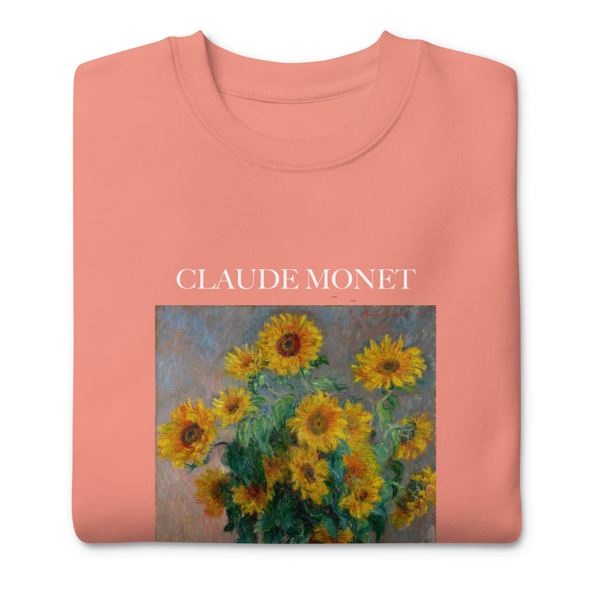 Sweatshirt „Sonnenblumenstrauß“ von Claude Monet, berühmtes Gemälde, Premium-Unisex-Sweatshirt