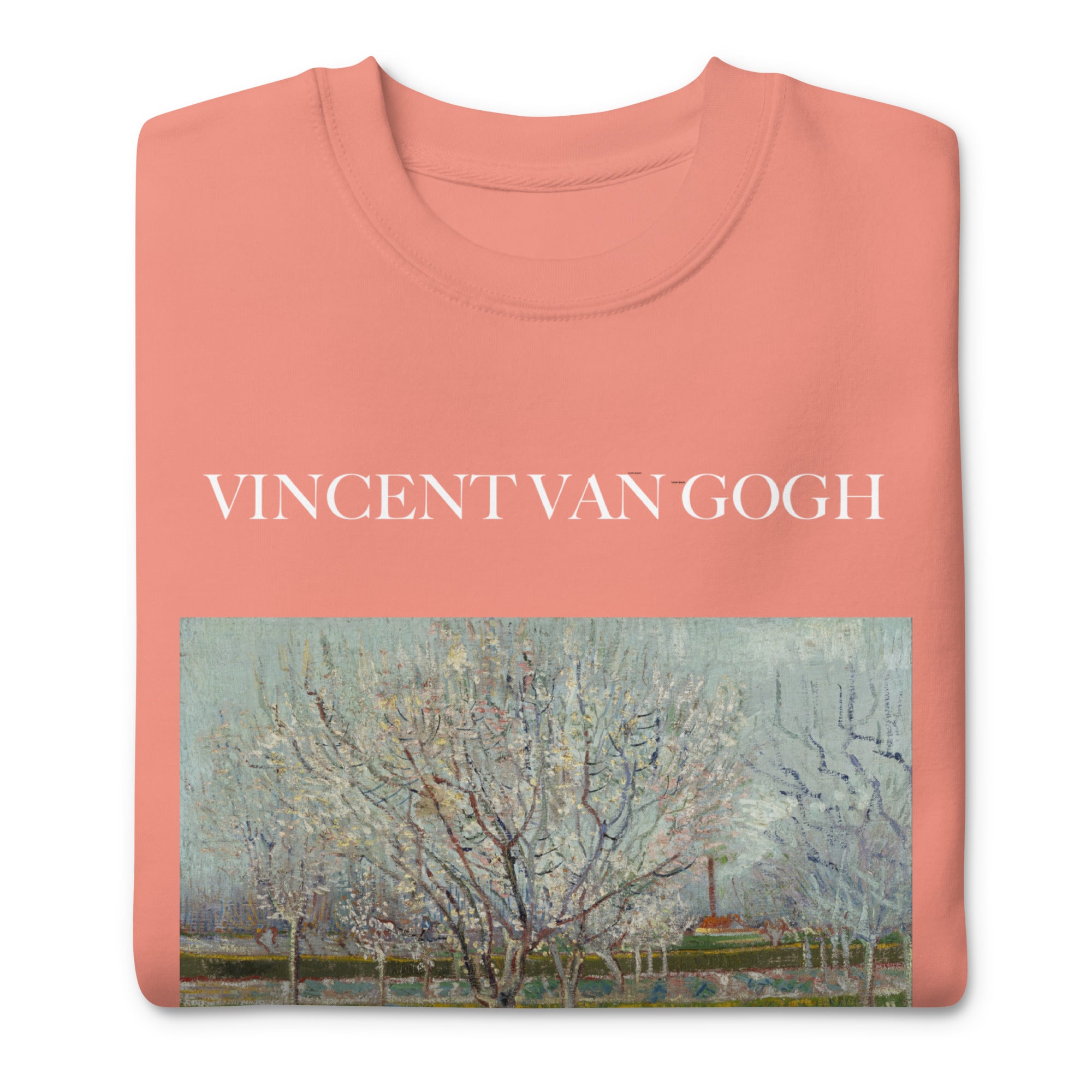 Sweatshirt mit berühmtem Gemälde „Obstgarten in Blüte“ von Vincent van Gogh | Premium-Sweatshirt für Unisex