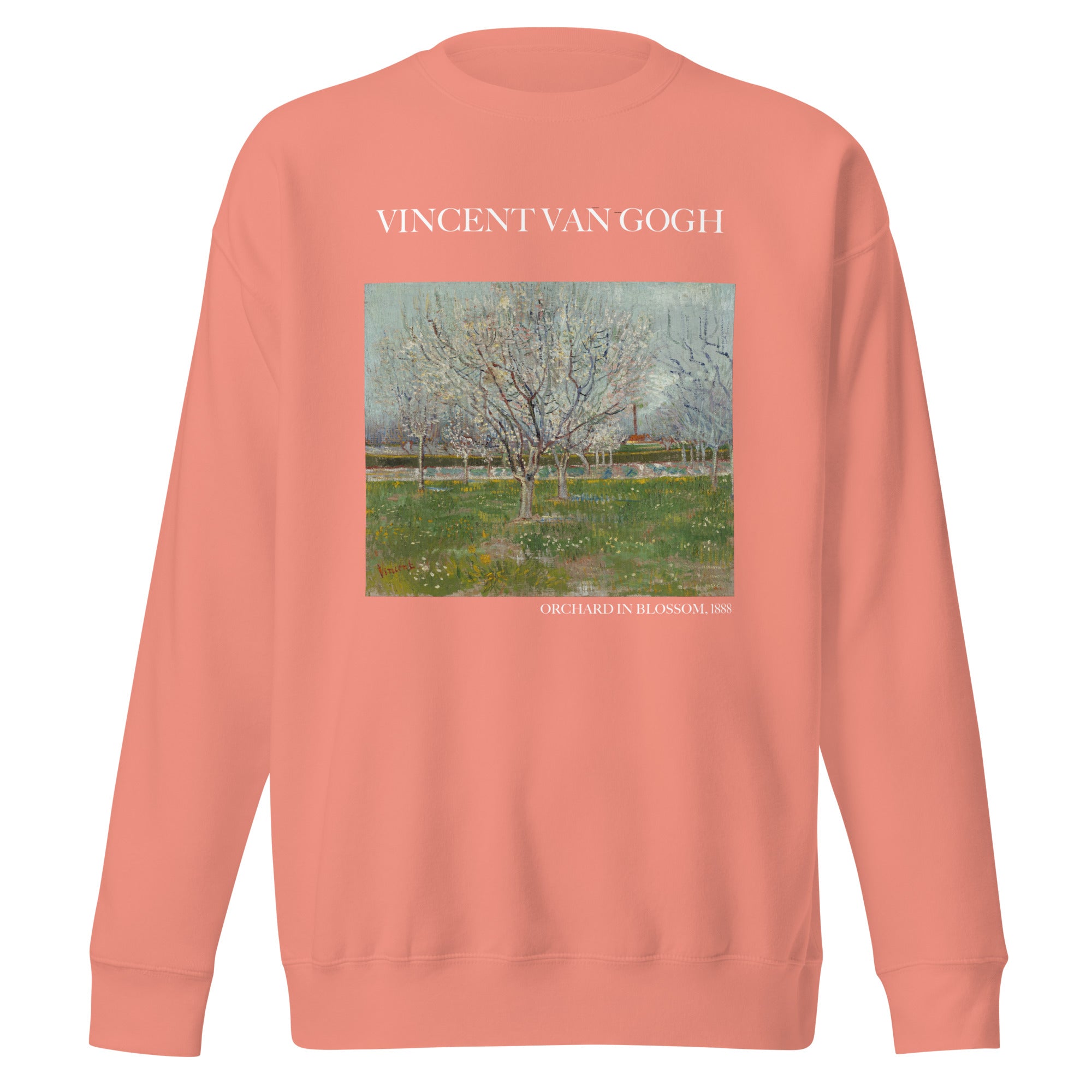 Sweatshirt mit berühmtem Gemälde „Obstgarten in Blüte“ von Vincent van Gogh | Premium-Sweatshirt für Unisex