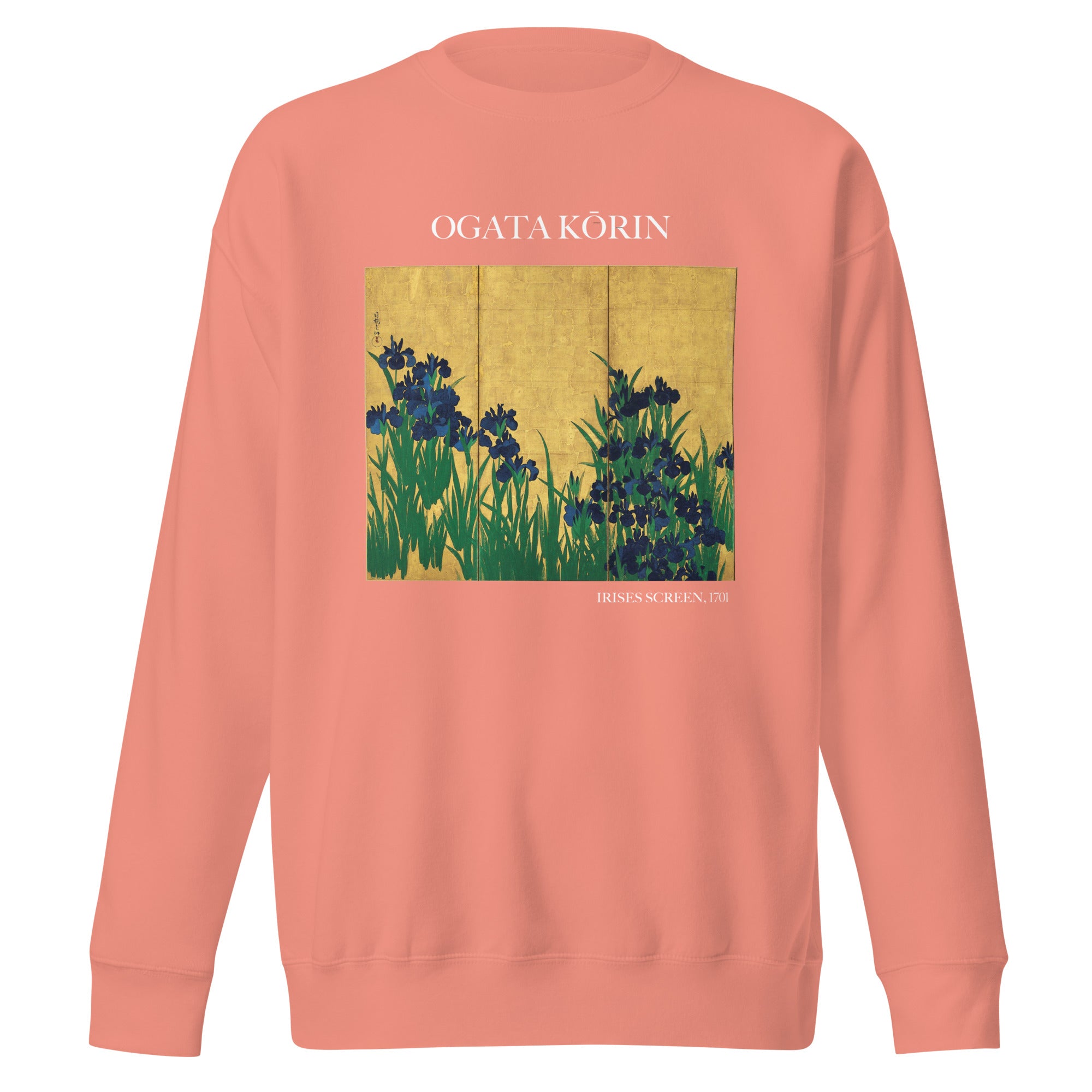 Ogata Kōrin 'Irises Screen' Berühmtes Gemälde-Sweatshirt | Unisex Premium Sweatshirt