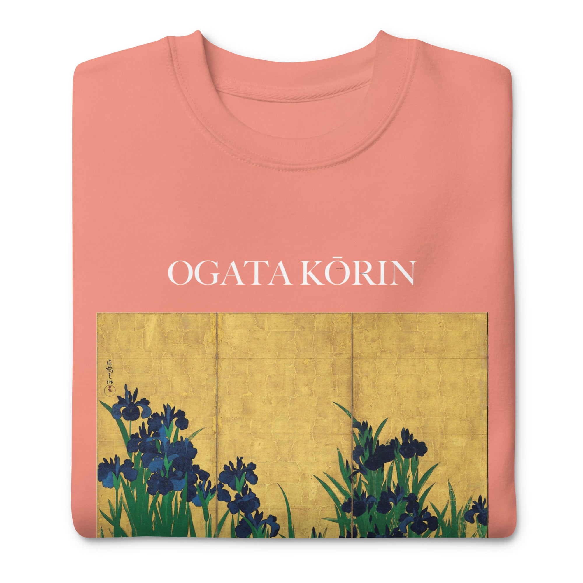 Ogata Kōrin 'Irises Screen' Berühmtes Gemälde-Sweatshirt | Unisex Premium Sweatshirt