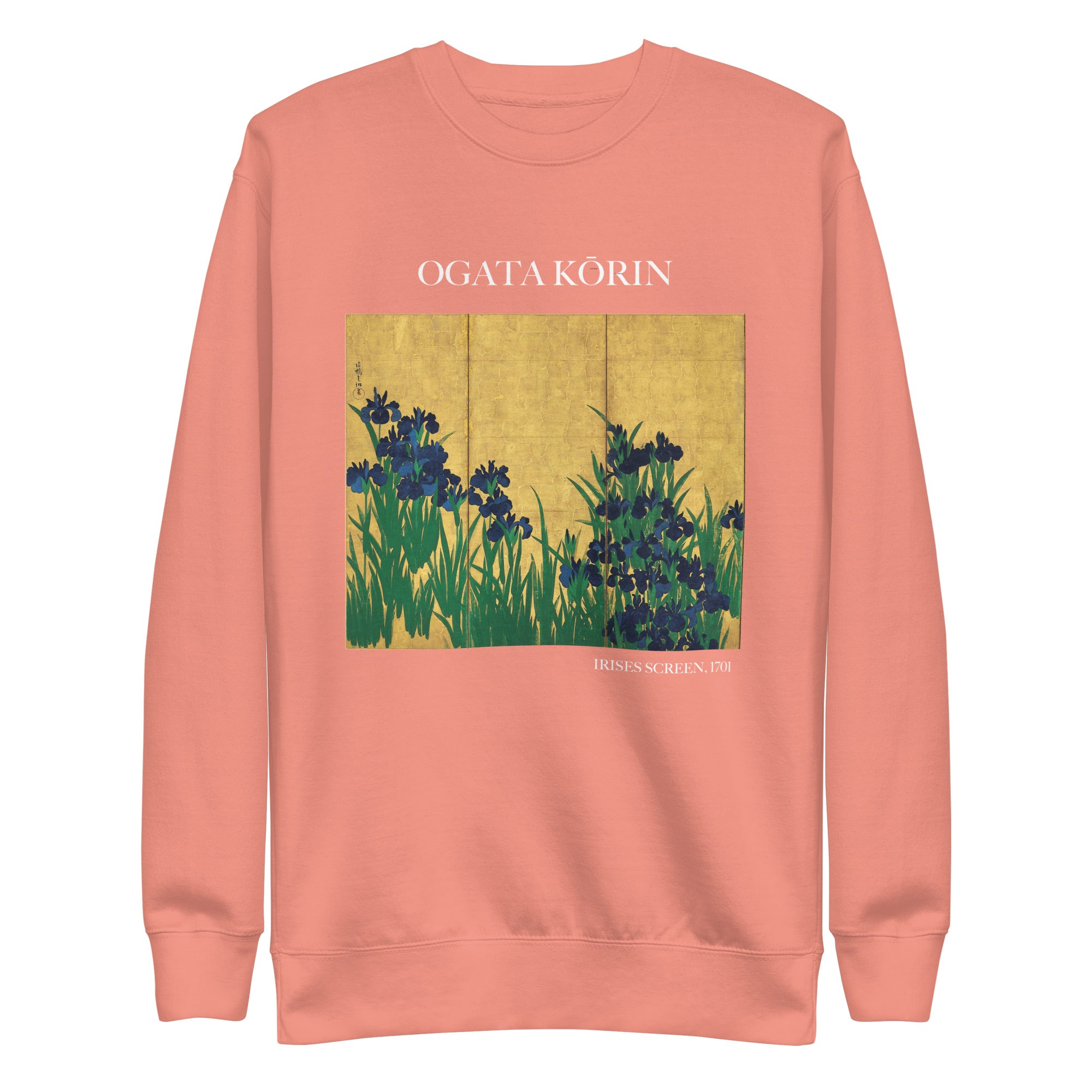 Ogata Kōrin 'Irises Screen' Berühmtes Gemälde-Sweatshirt | Unisex Premium Sweatshirt