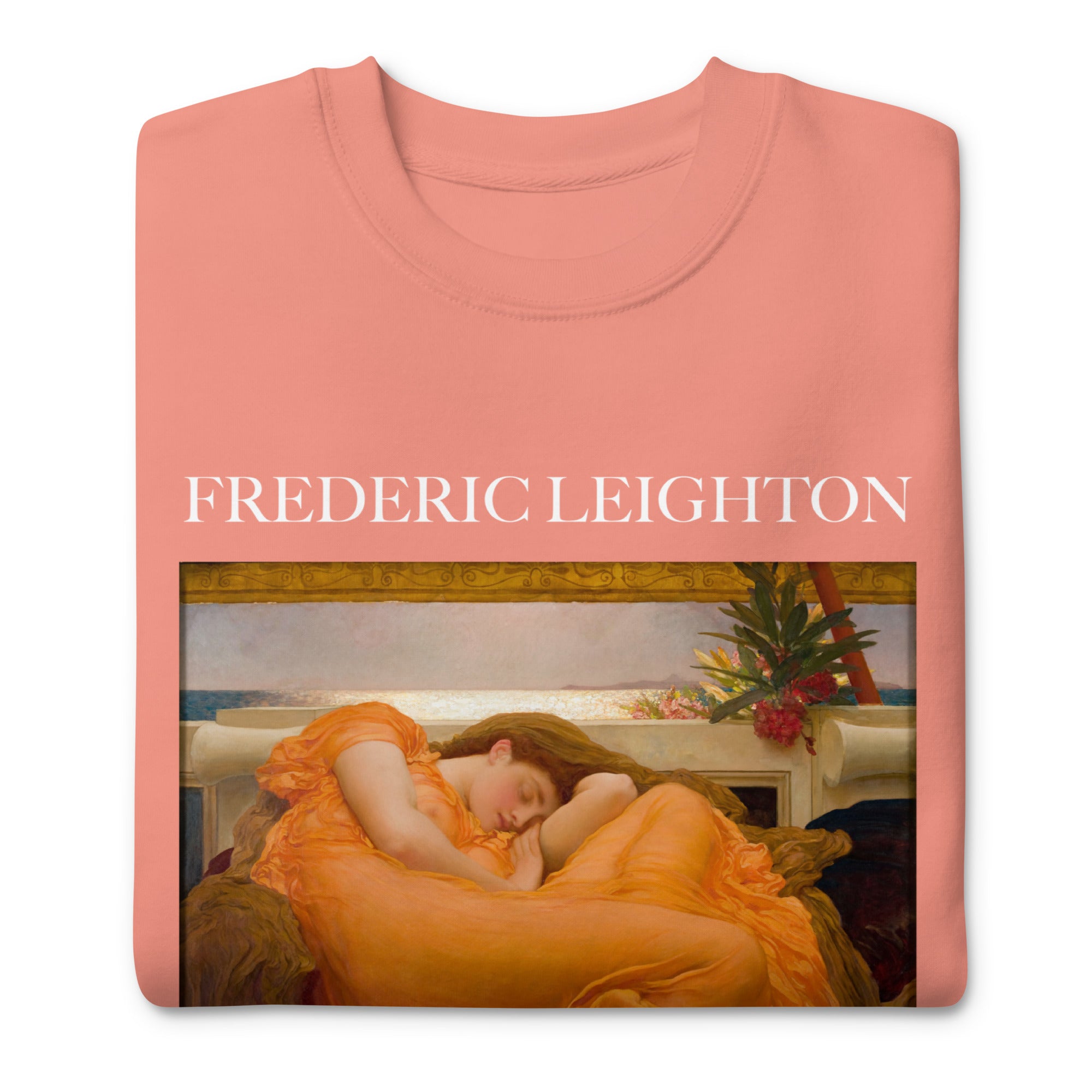 Sweatshirt mit berühmtem Gemälde „Flaming June“ von Frederic Leighton | Premium-Sweatshirt für Unisex