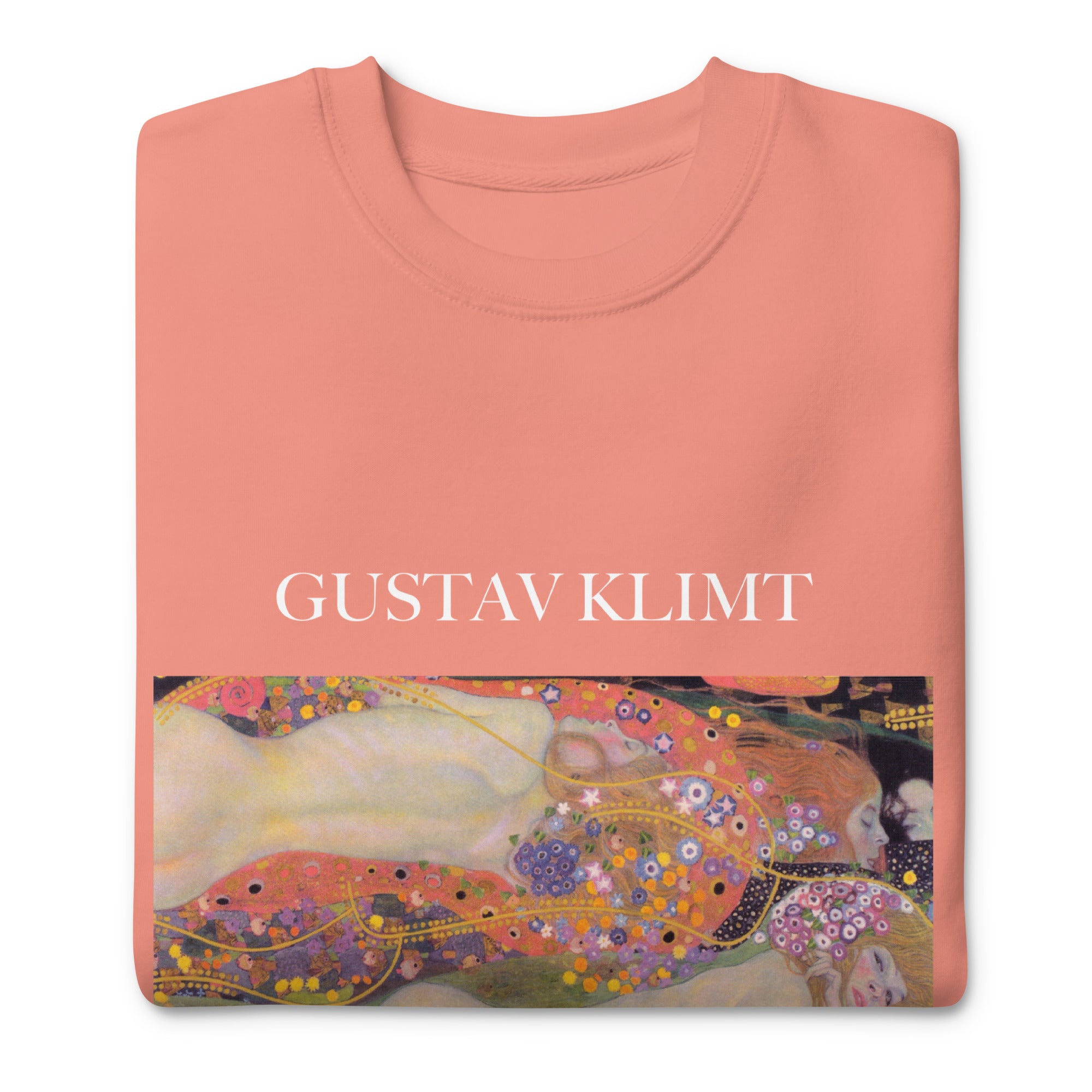 Gustav Klimt „Wasserschlangen II“ Berühmtes Gemälde Sweatshirt | Unisex Premium Sweatshirt