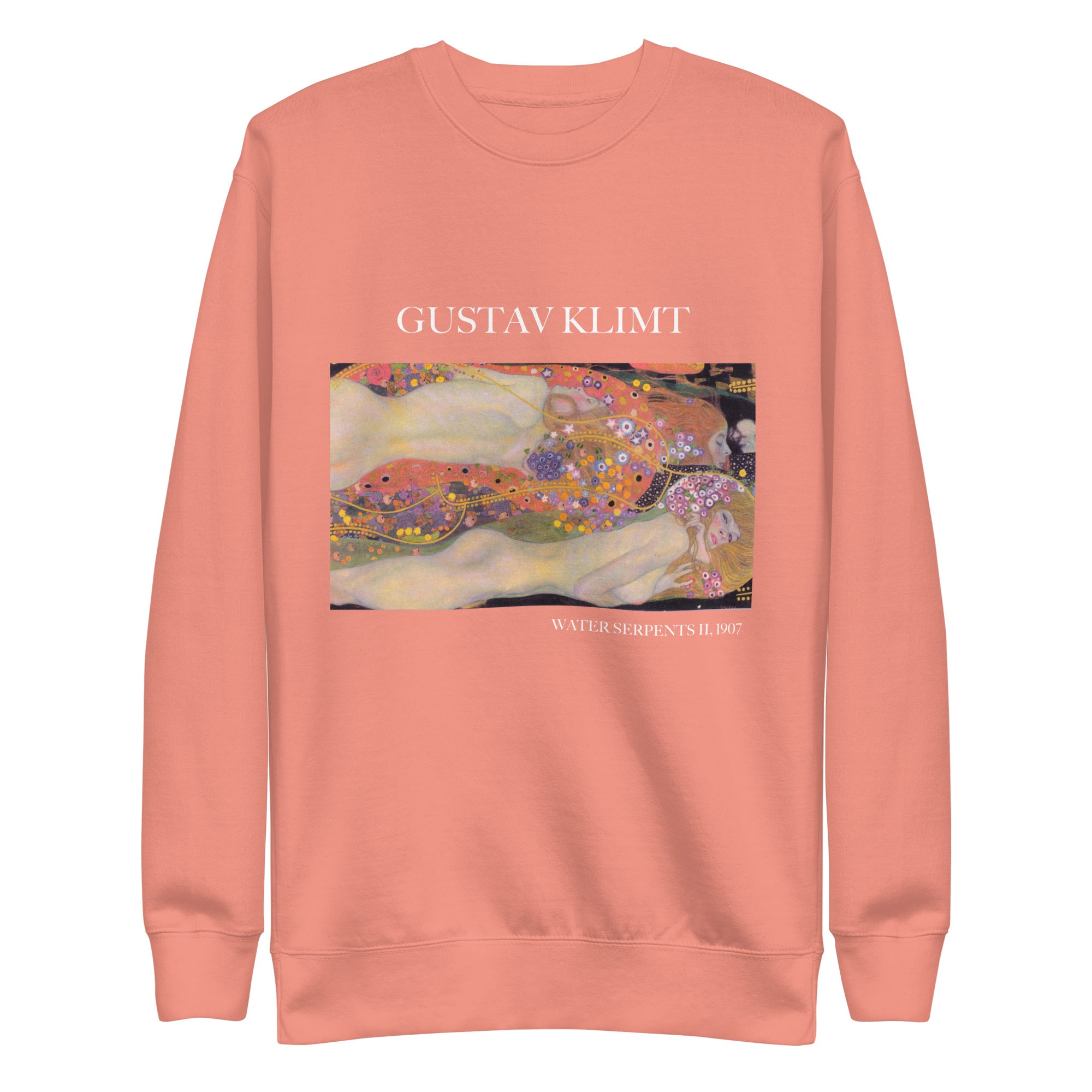Gustav Klimt „Wasserschlangen II“ Berühmtes Gemälde Sweatshirt | Unisex Premium Sweatshirt