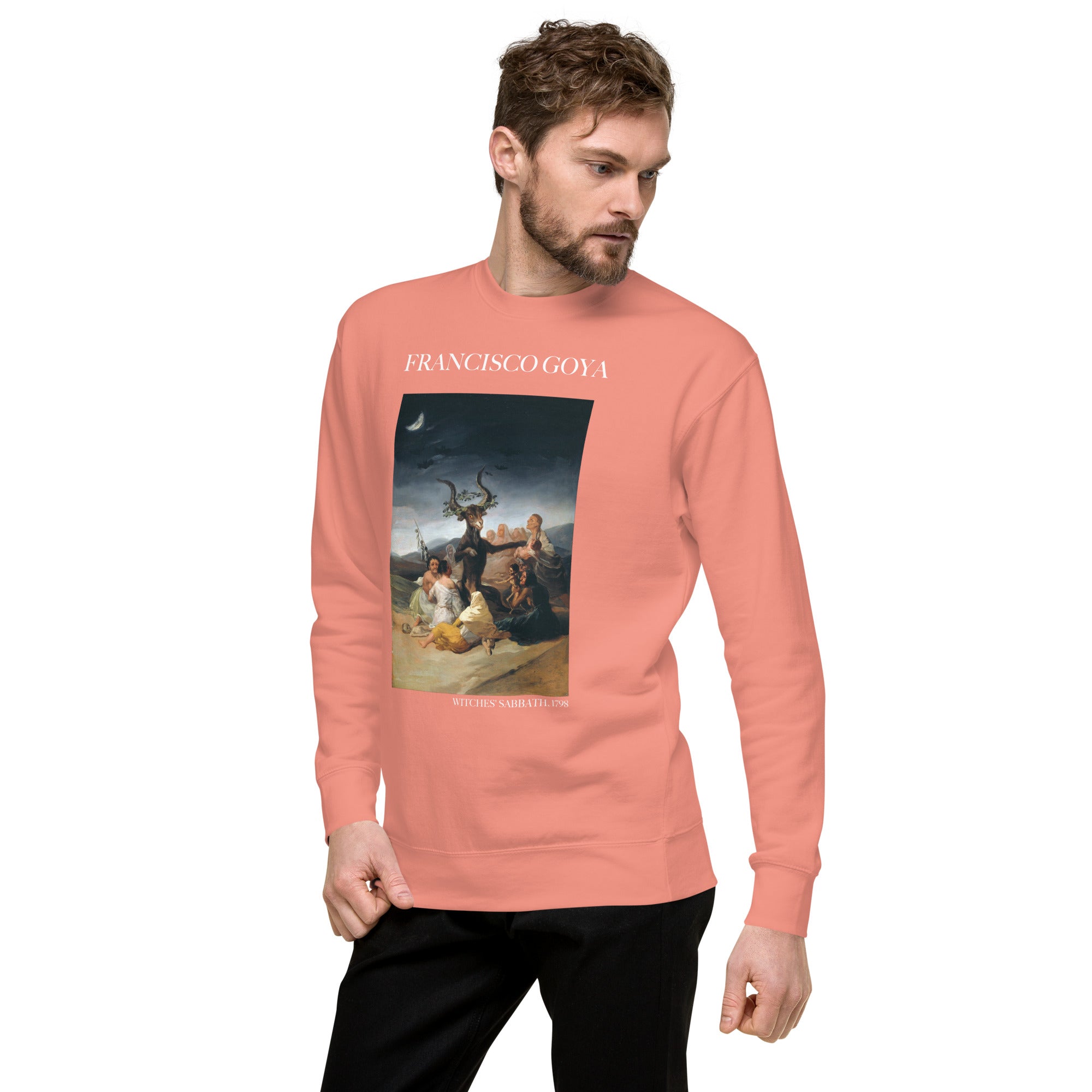 Francisco Goya 'Hexensabbat' Berühmtes Gemälde Sweatshirt | Unisex Premium Sweatshirt