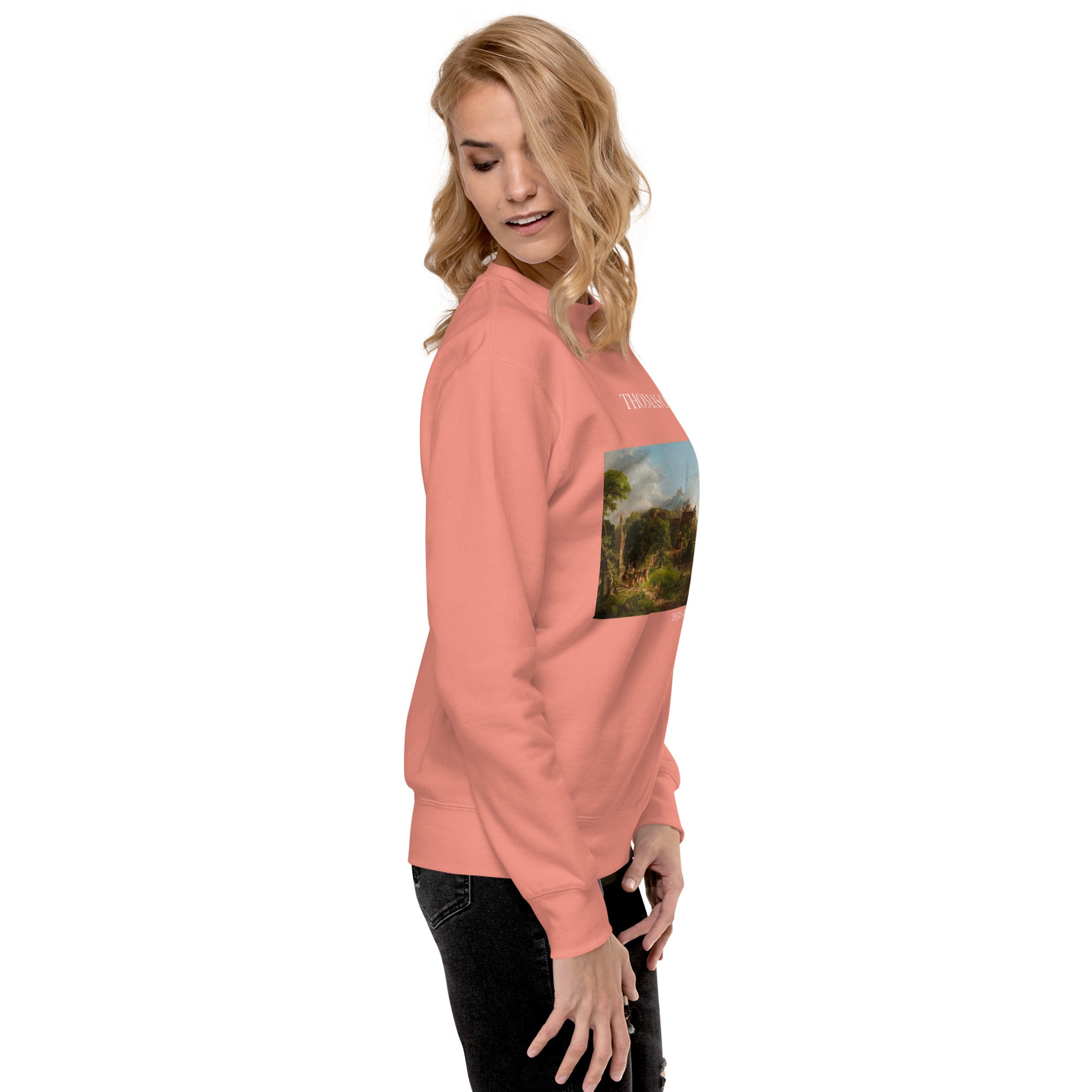 Sweatshirt mit berühmtem Gemälde „The Departure“ von Thomas Cole | Premium-Unisex-Sweatshirt