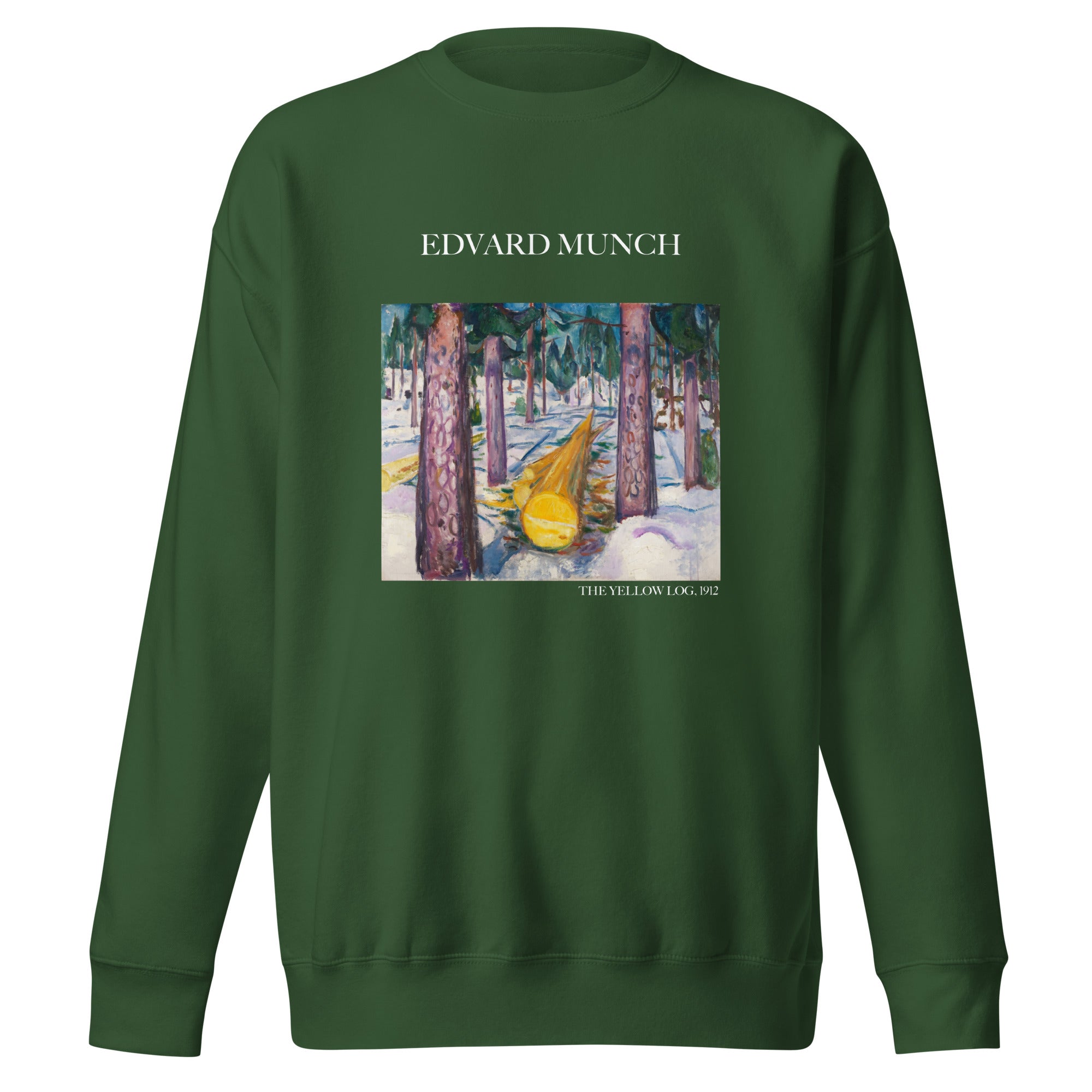 Sweatshirt mit berühmtem Gemälde „Der gelbe Baumstamm“ von Edvard Munch | Premium-Sweatshirt für Unisex