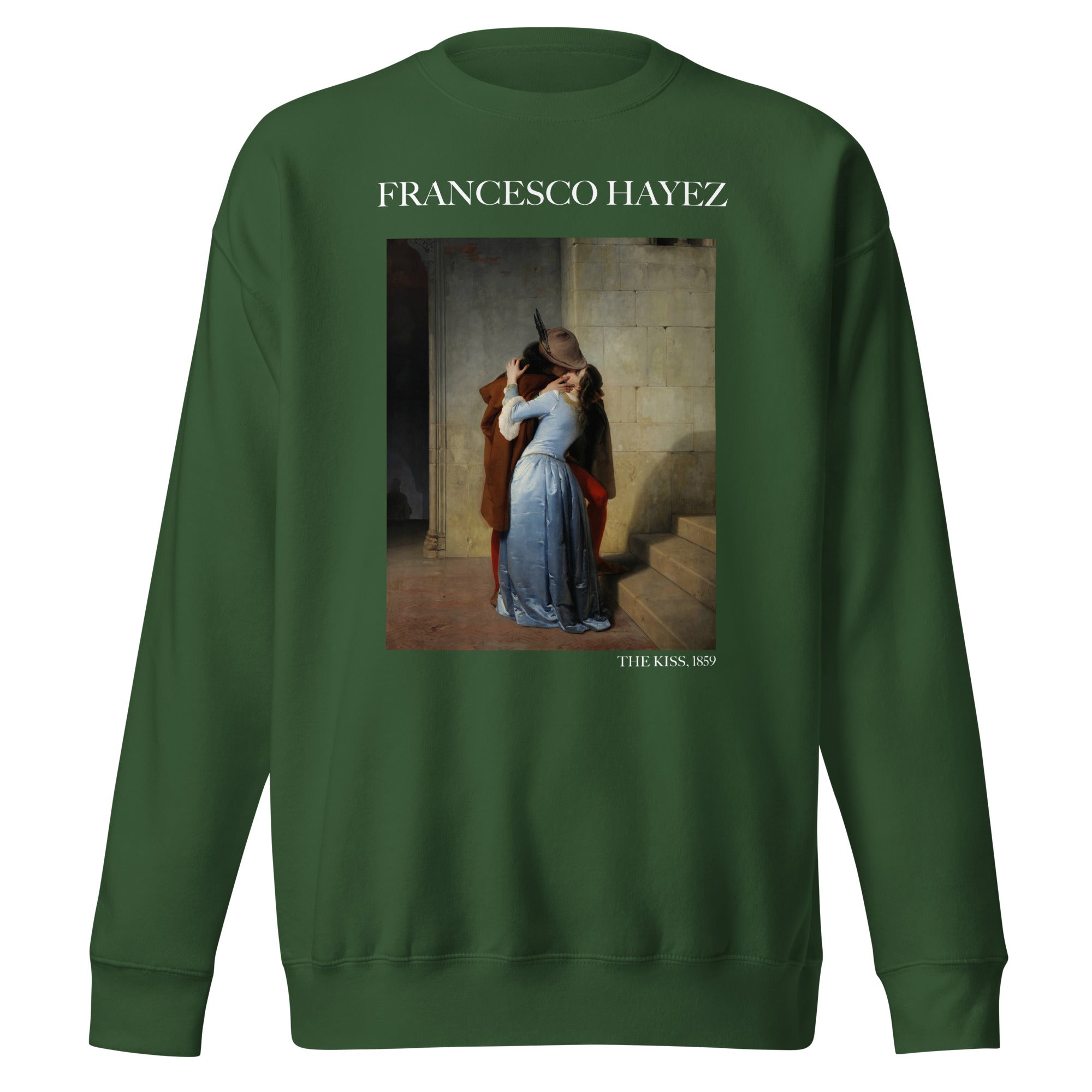 Sweatshirt mit berühmtem Gemälde „Der Kuss“ von Francesco Hayez | Premium-Sweatshirt für Unisex