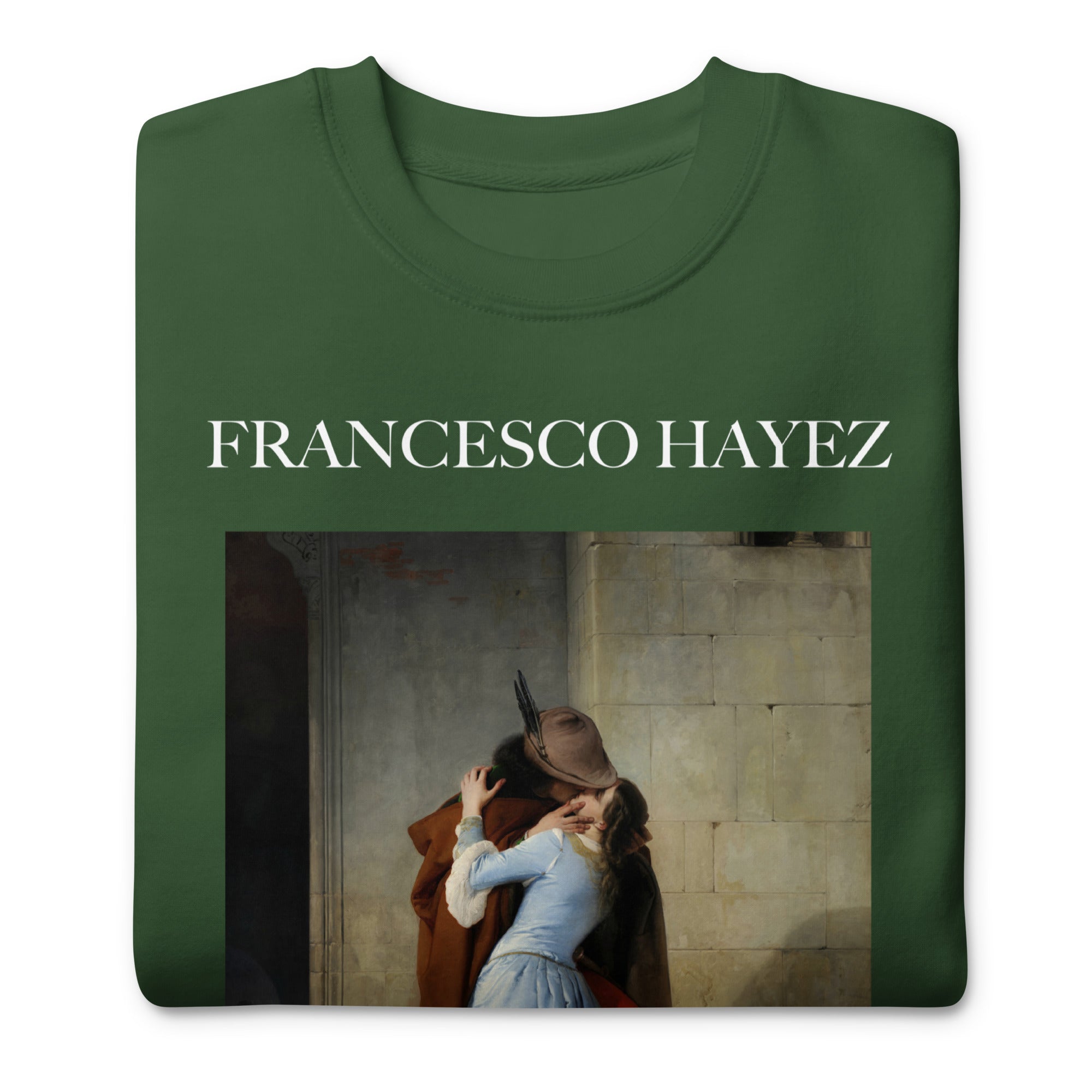 Sweatshirt mit berühmtem Gemälde „Der Kuss“ von Francesco Hayez | Premium-Sweatshirt für Unisex