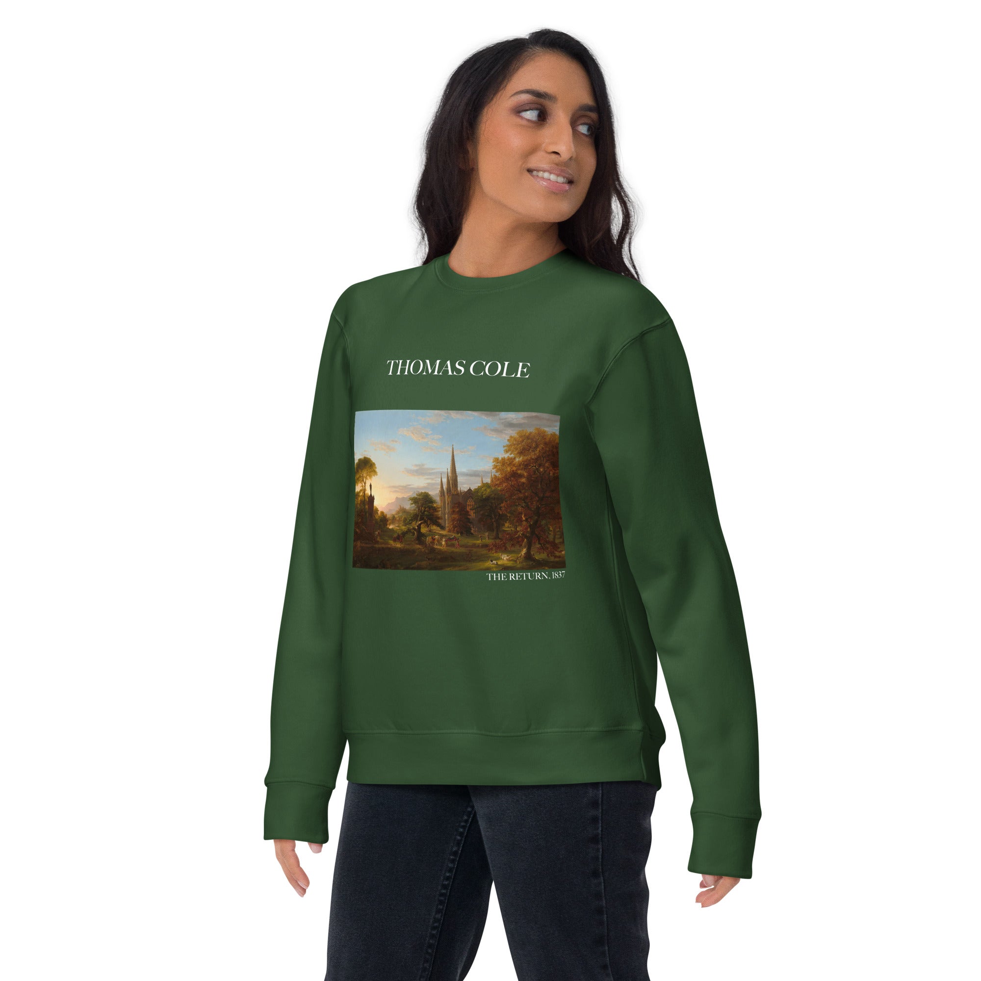 Thomas Cole - Sweatshirt mit berühmtem Gemälde „The Return“ | Premium-Unisex-Sweatshirt