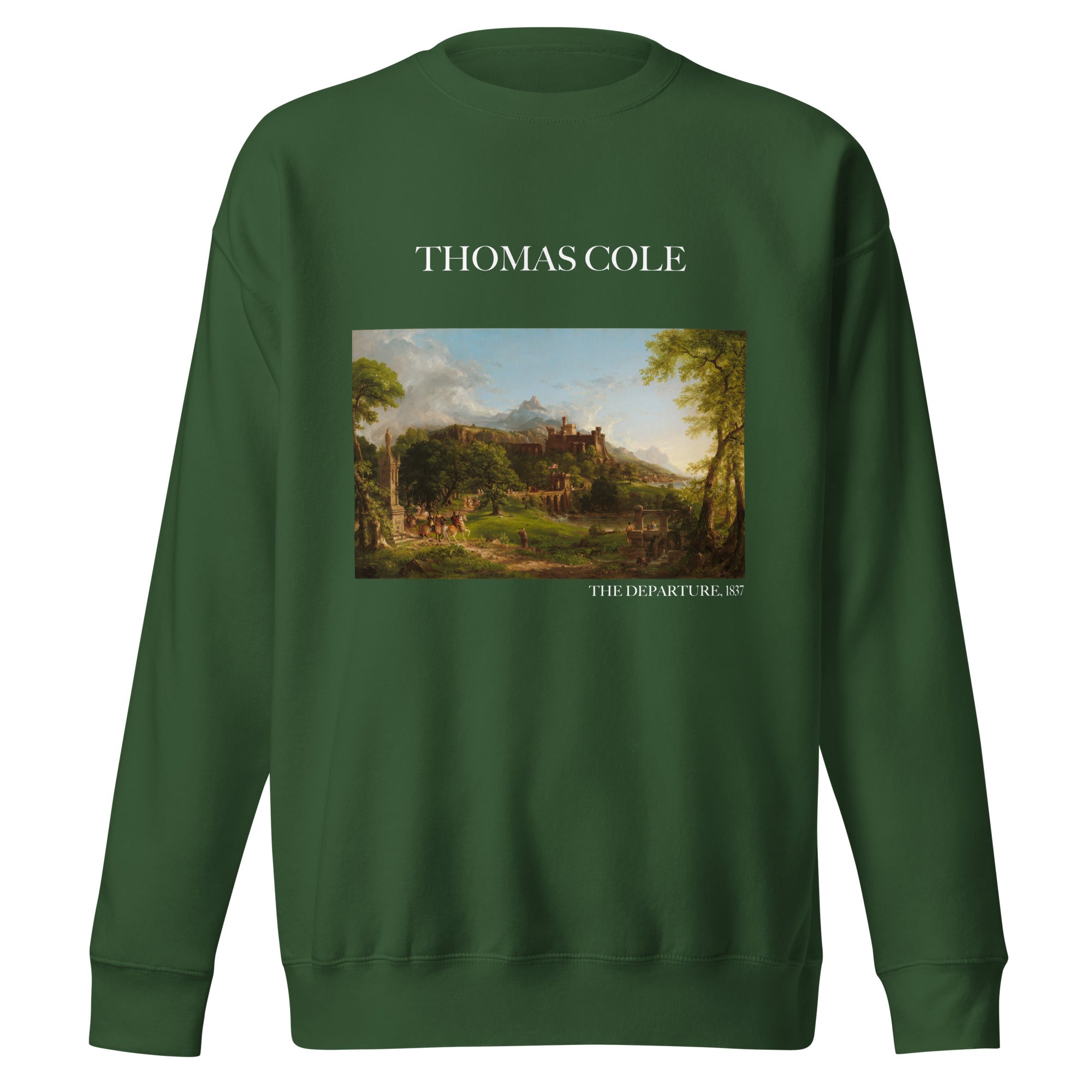 Sweatshirt mit berühmtem Gemälde „The Departure“ von Thomas Cole | Premium-Unisex-Sweatshirt