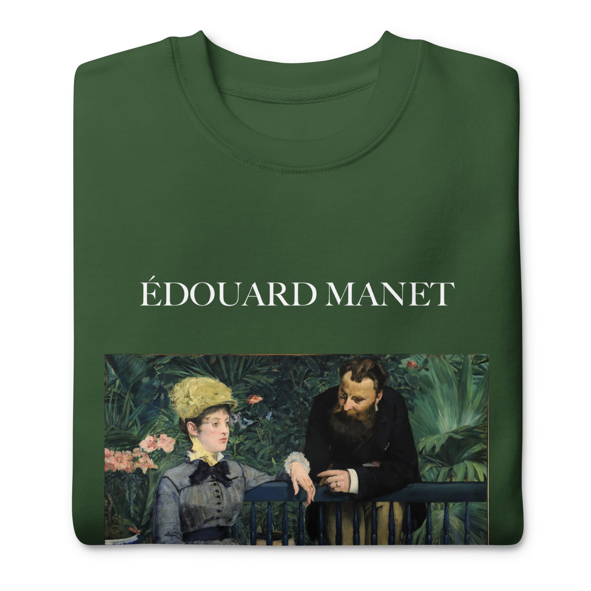 Édouard Manet 'In the Conservatory' Famous Painting Sweatshirt | Unisex Premium Sweatshirt