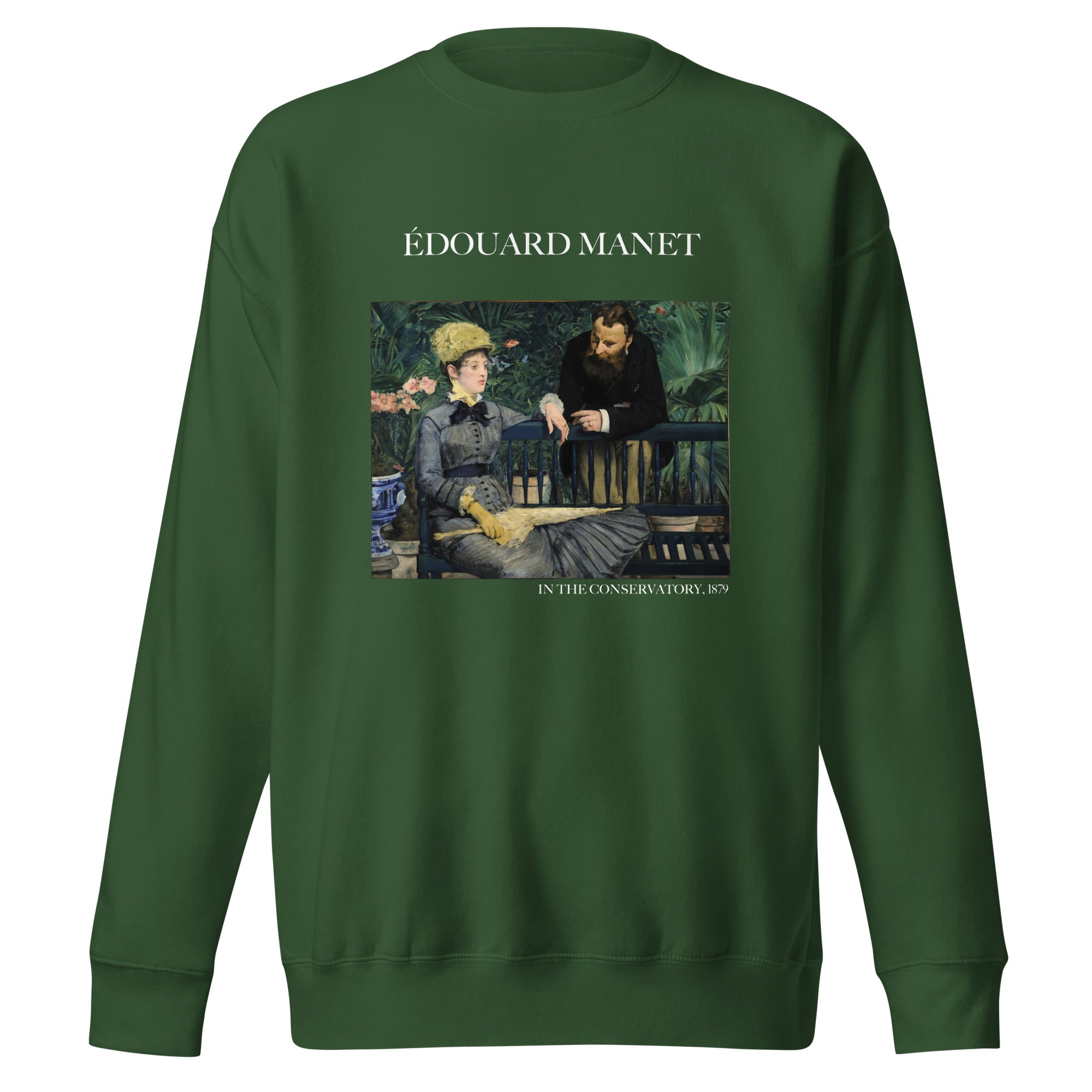 Sweatshirt mit berühmtem Gemälde „Im Wintergarten“ von Édouard Manet, Premium-Unisex-Sweatshirt