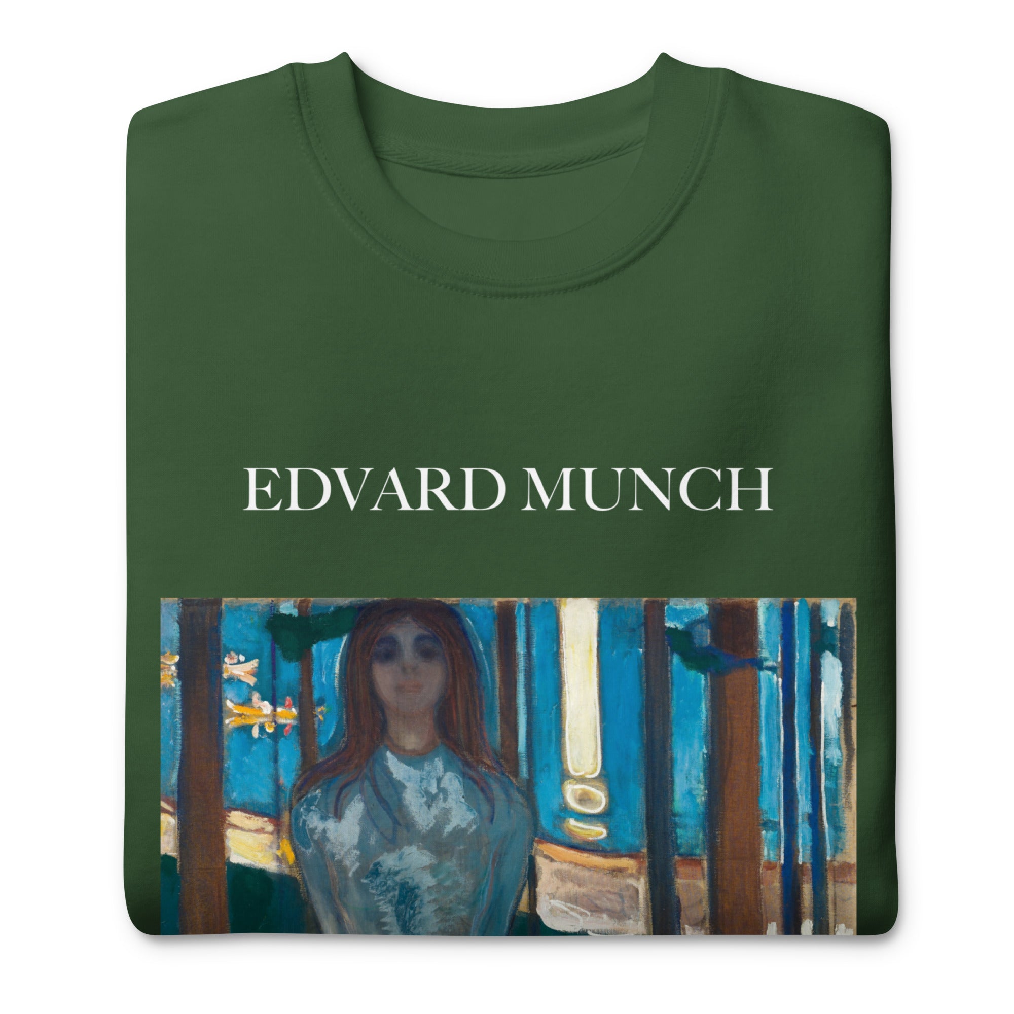 Edvard Munch 'The Voice, Summer Night' Famous Painting Sweatshirt | Unisex Premium Sweatshirt