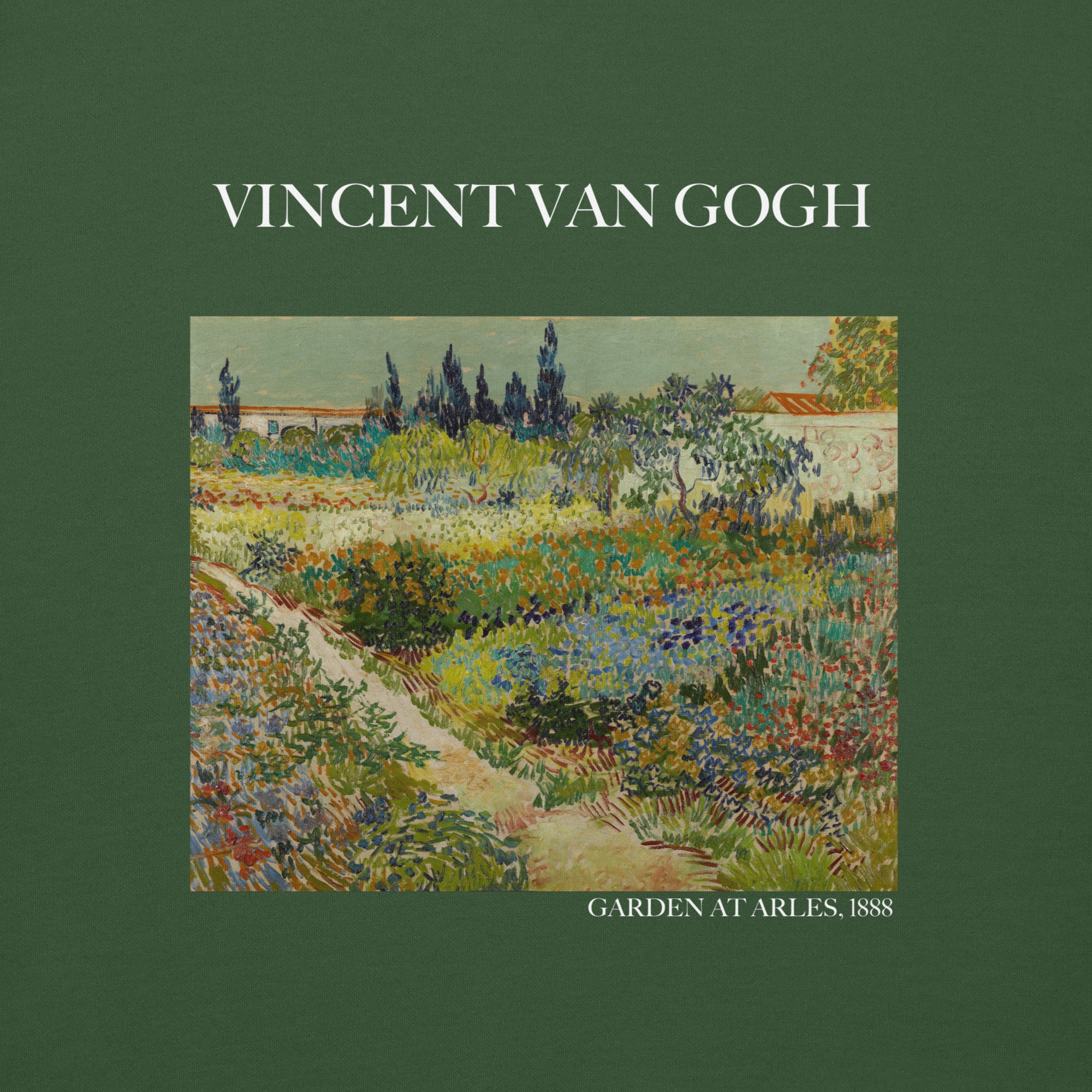 Sweatshirt mit berühmtem Gemälde „Garten in Arles“ von Vincent van Gogh | Premium-Sweatshirt für Unisex