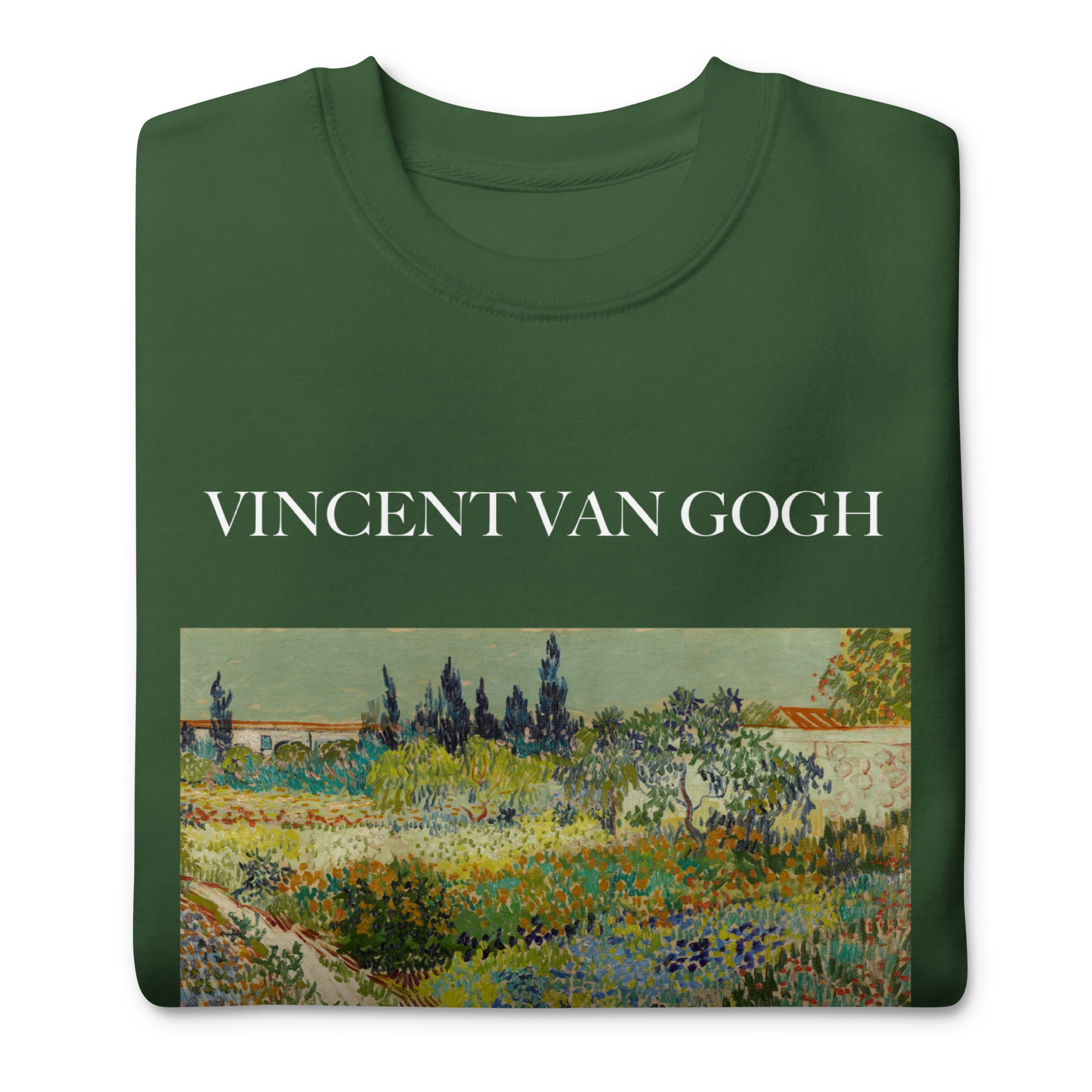 Sweatshirt mit berühmtem Gemälde „Garten in Arles“ von Vincent van Gogh | Premium-Sweatshirt für Unisex