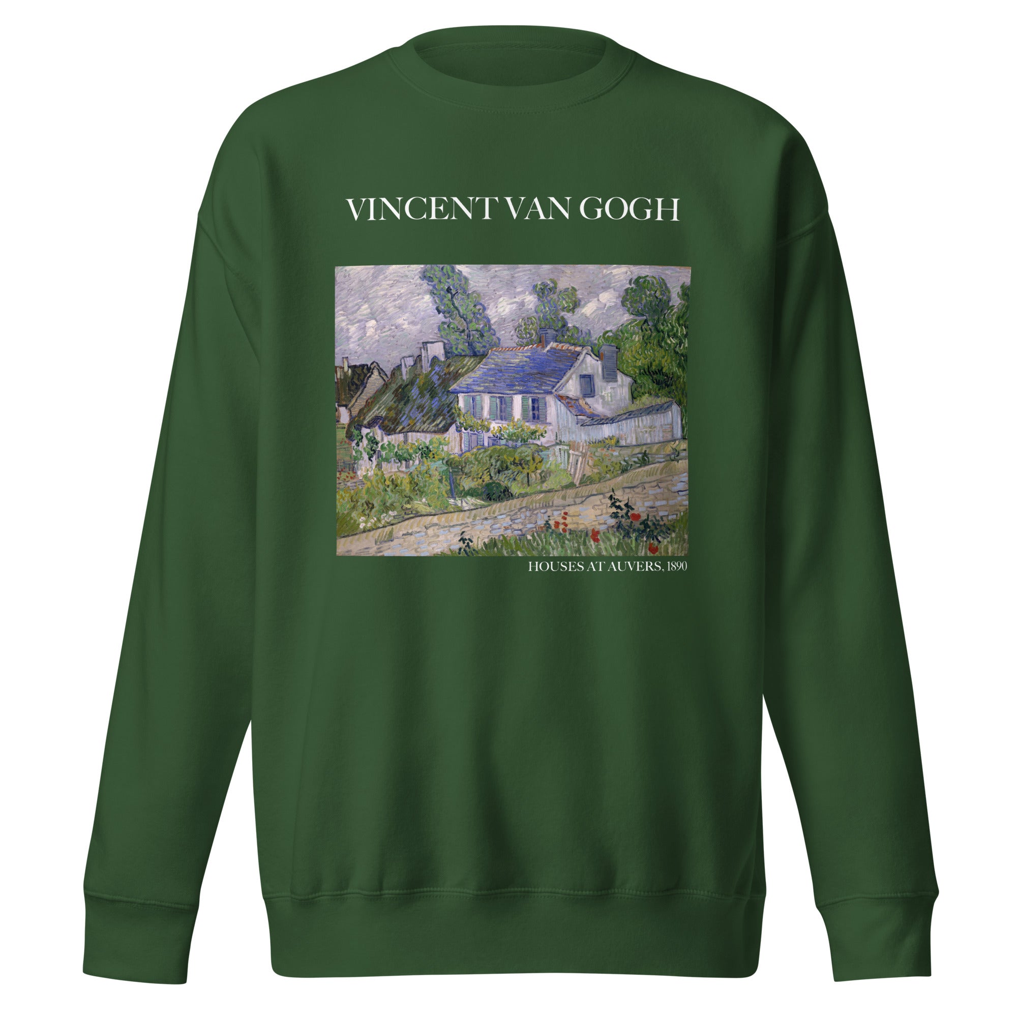 Vincent van Gogh 'Houses at Auvers' Famous Painting Sweatshirt | Unisex Premium Sweatshirt