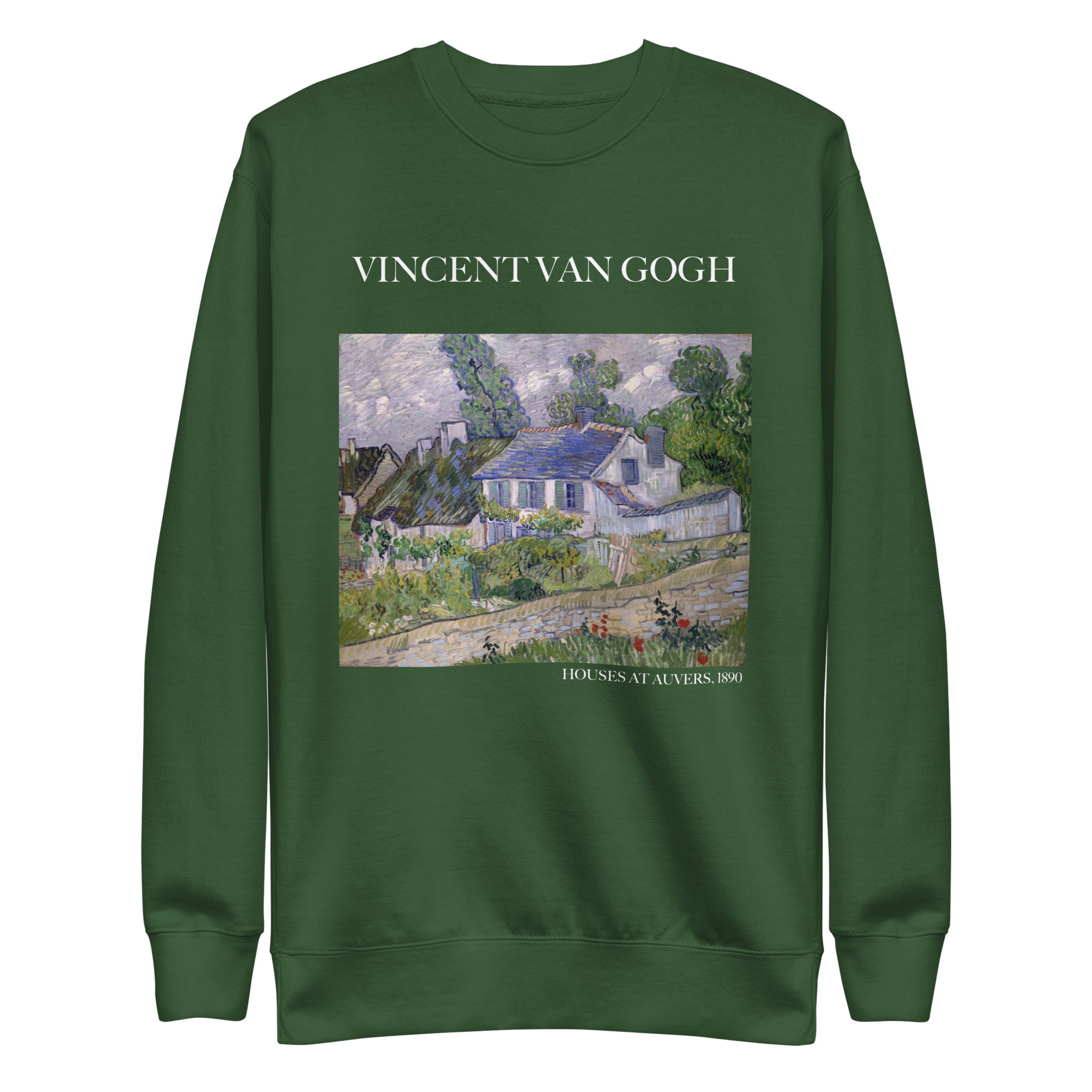 Sweatshirt mit berühmtem Gemälde „Häuser bei Auvers“ von Vincent van Gogh | Premium-Sweatshirt für Unisex