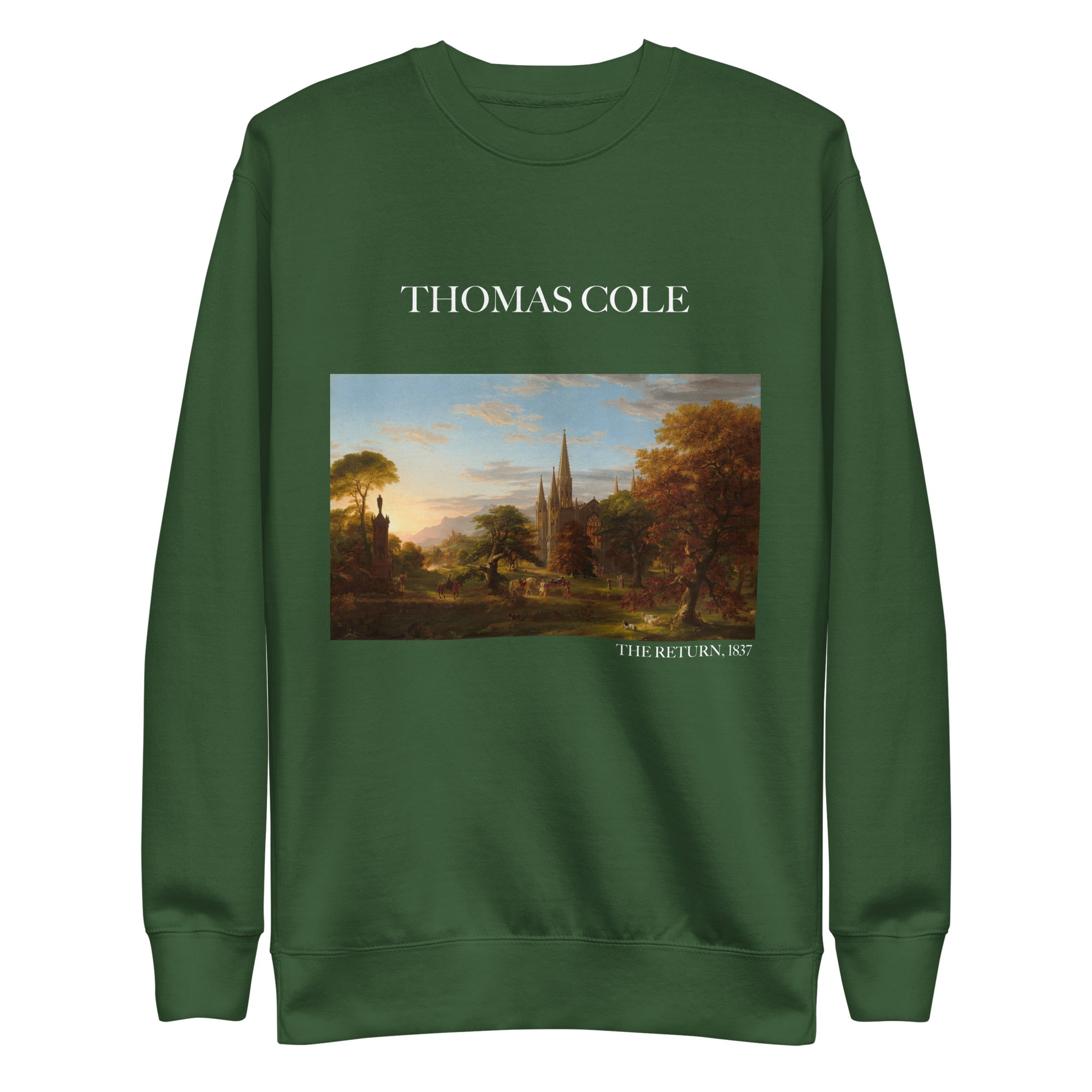 Thomas Cole - Sweatshirt mit berühmtem Gemälde „The Return“ | Premium-Unisex-Sweatshirt