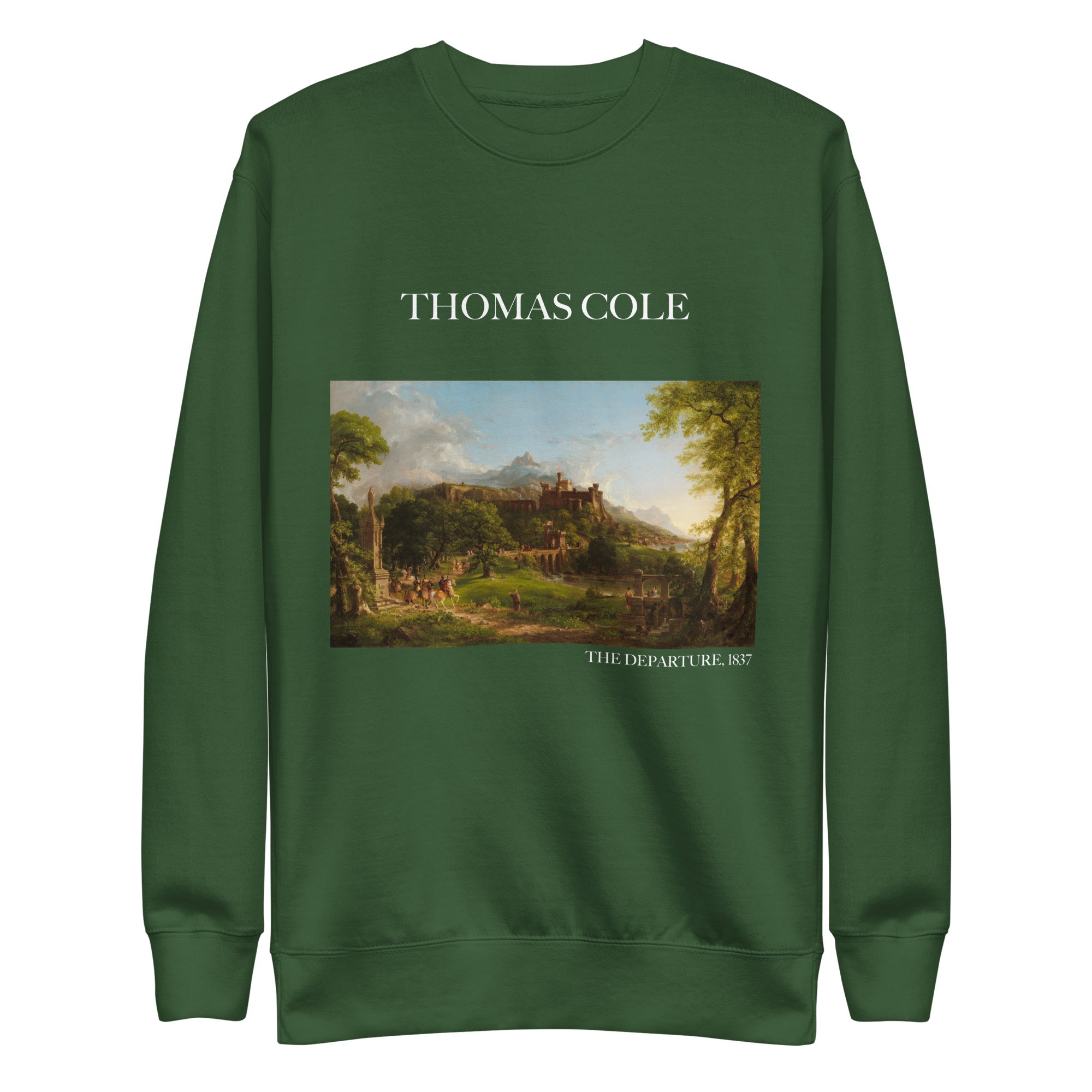 Sweatshirt mit berühmtem Gemälde „The Departure“ von Thomas Cole | Premium-Unisex-Sweatshirt