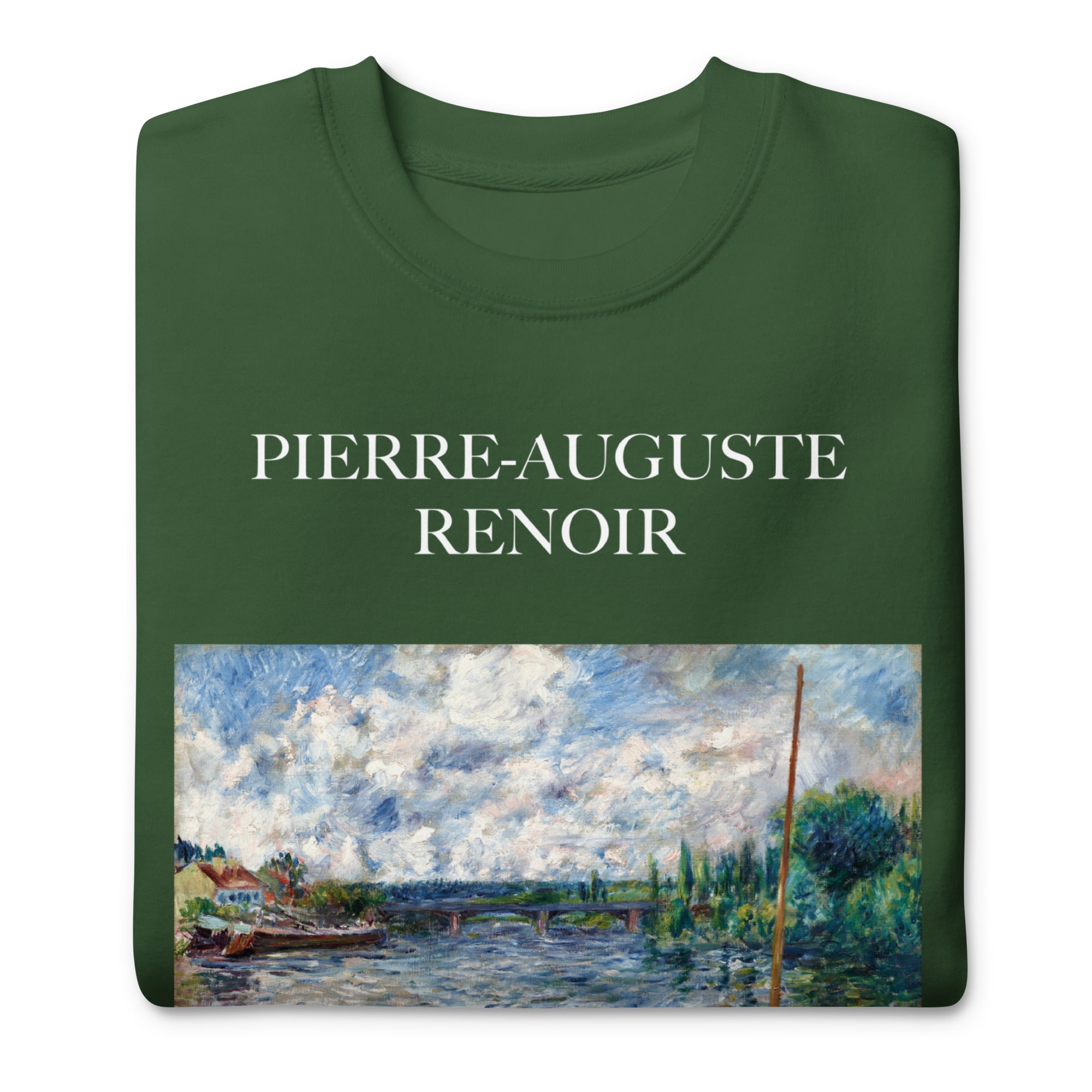 Sweatshirt mit berühmtem Gemälde „Die Seine bei Chatou“ von Pierre-Auguste Renoir | Premium-Sweatshirt für Unisex