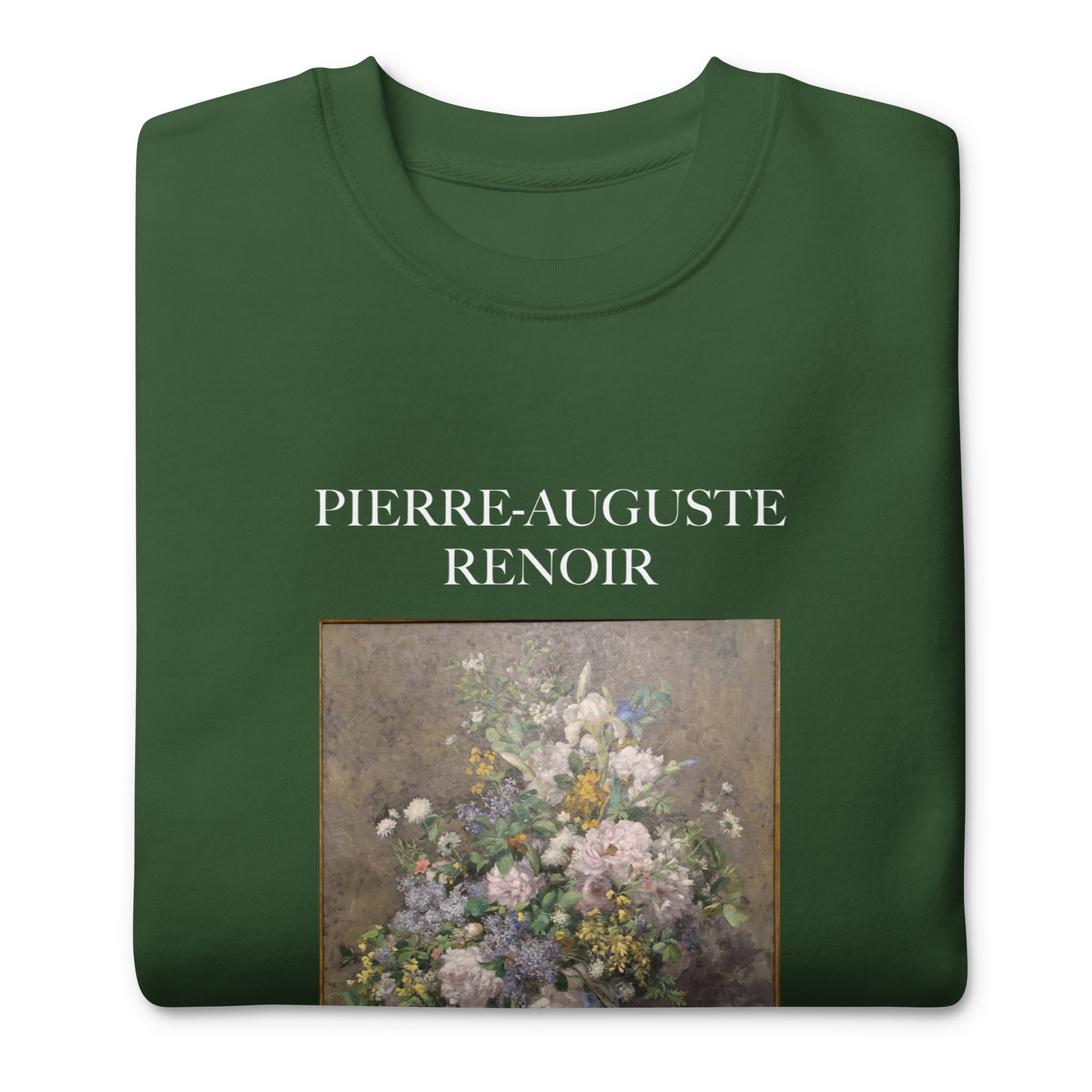 Pierre-Auguste Renoir 'Spring Bouquet' Famous Painting Sweatshirt | Unisex Premium Sweatshirt