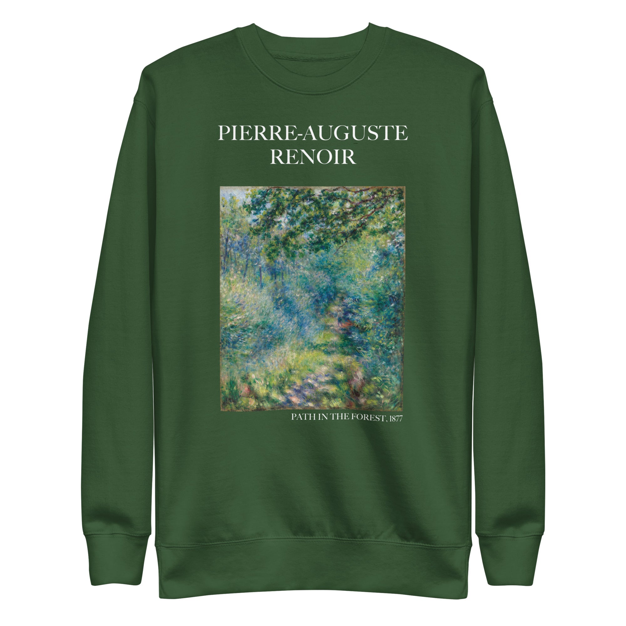 Sweatshirt mit berühmtem Gemälde „Pfad im Wald“ von Pierre-Auguste Renoir | Premium-Sweatshirt für Unisex