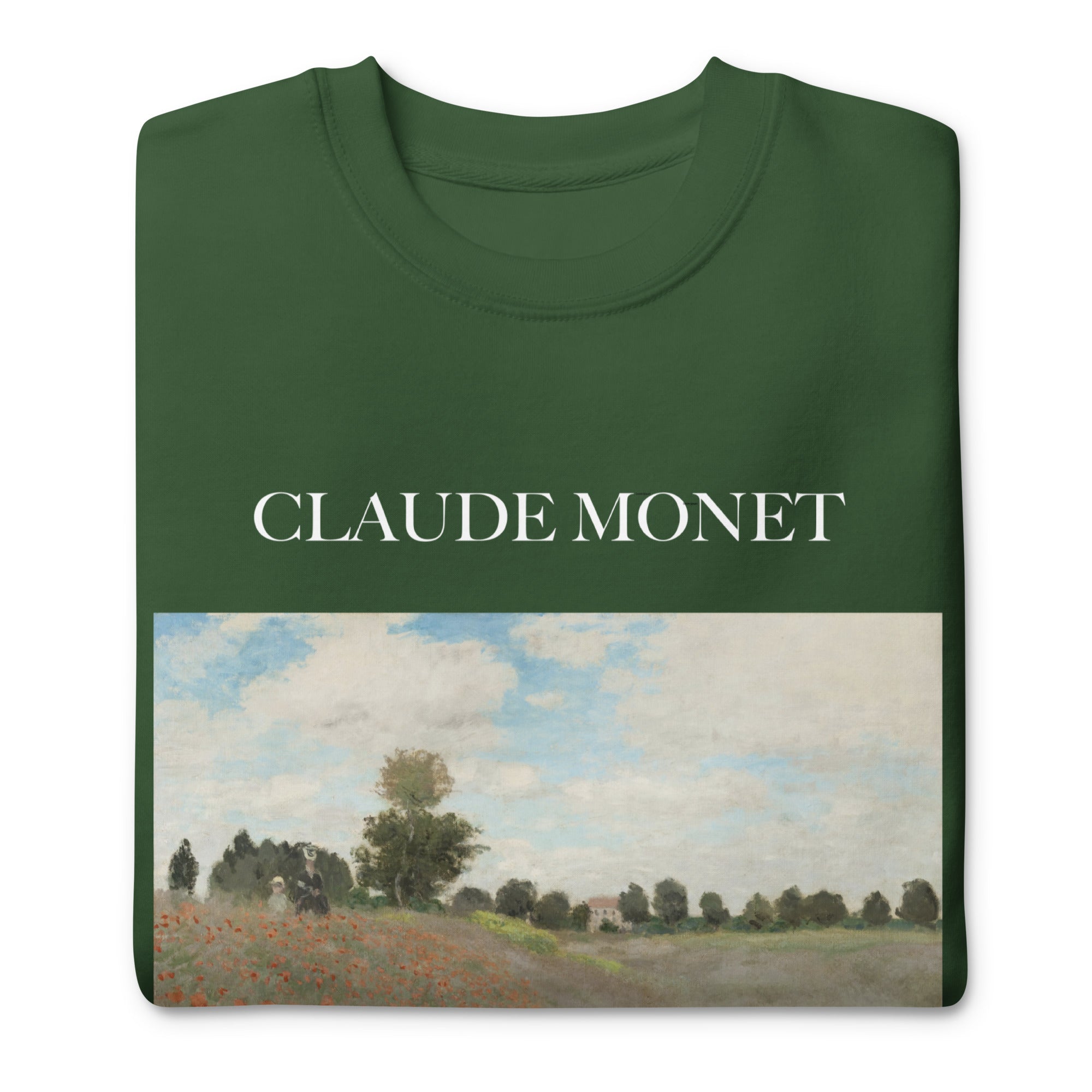 Claude Monet 'Poppies' Famous Painting Sweatshirt | Unisex Premium Sweatshirt