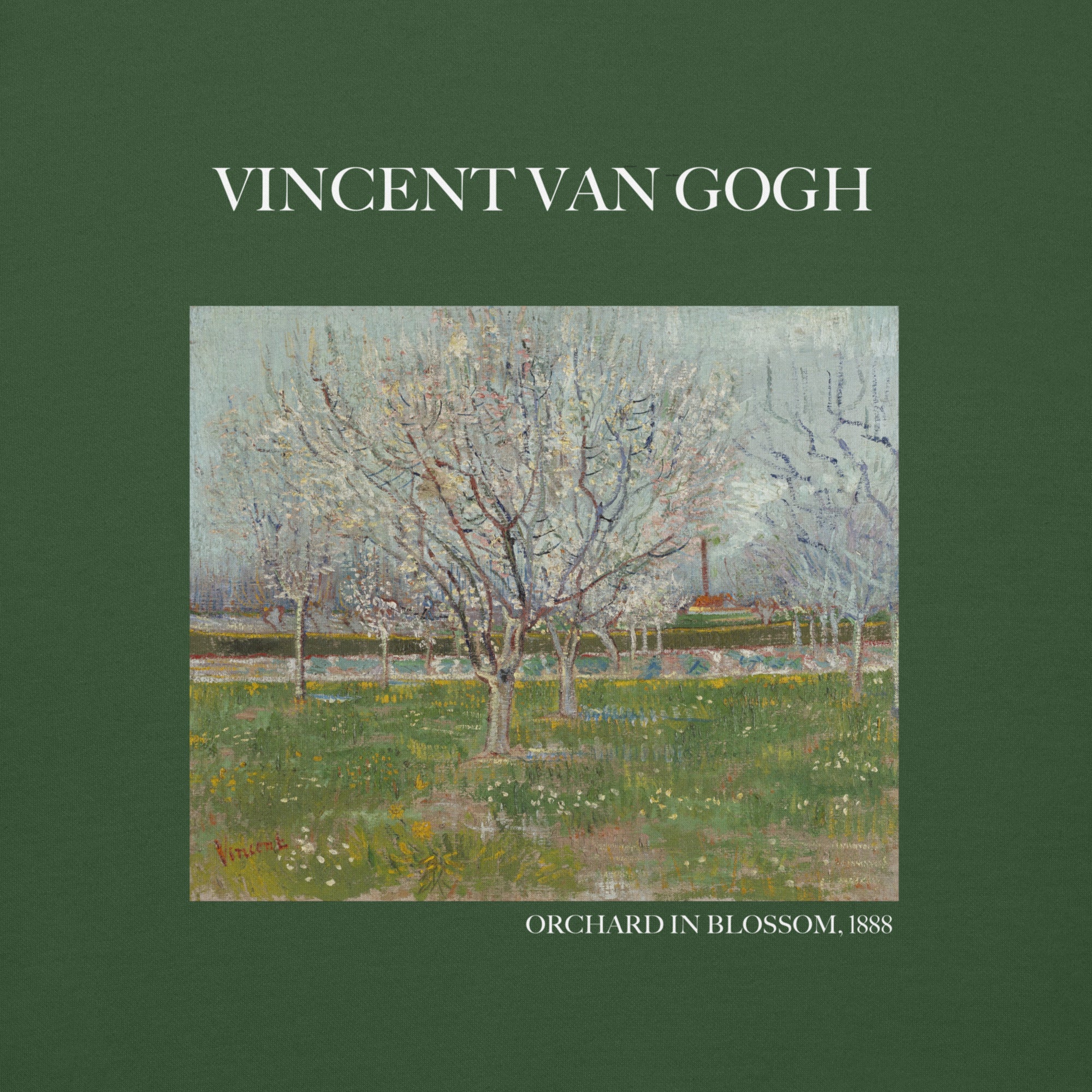 Sweatshirt mit berühmtem Gemälde „Obstgarten in Blüte“ von Vincent van Gogh | Premium-Sweatshirt für Unisex