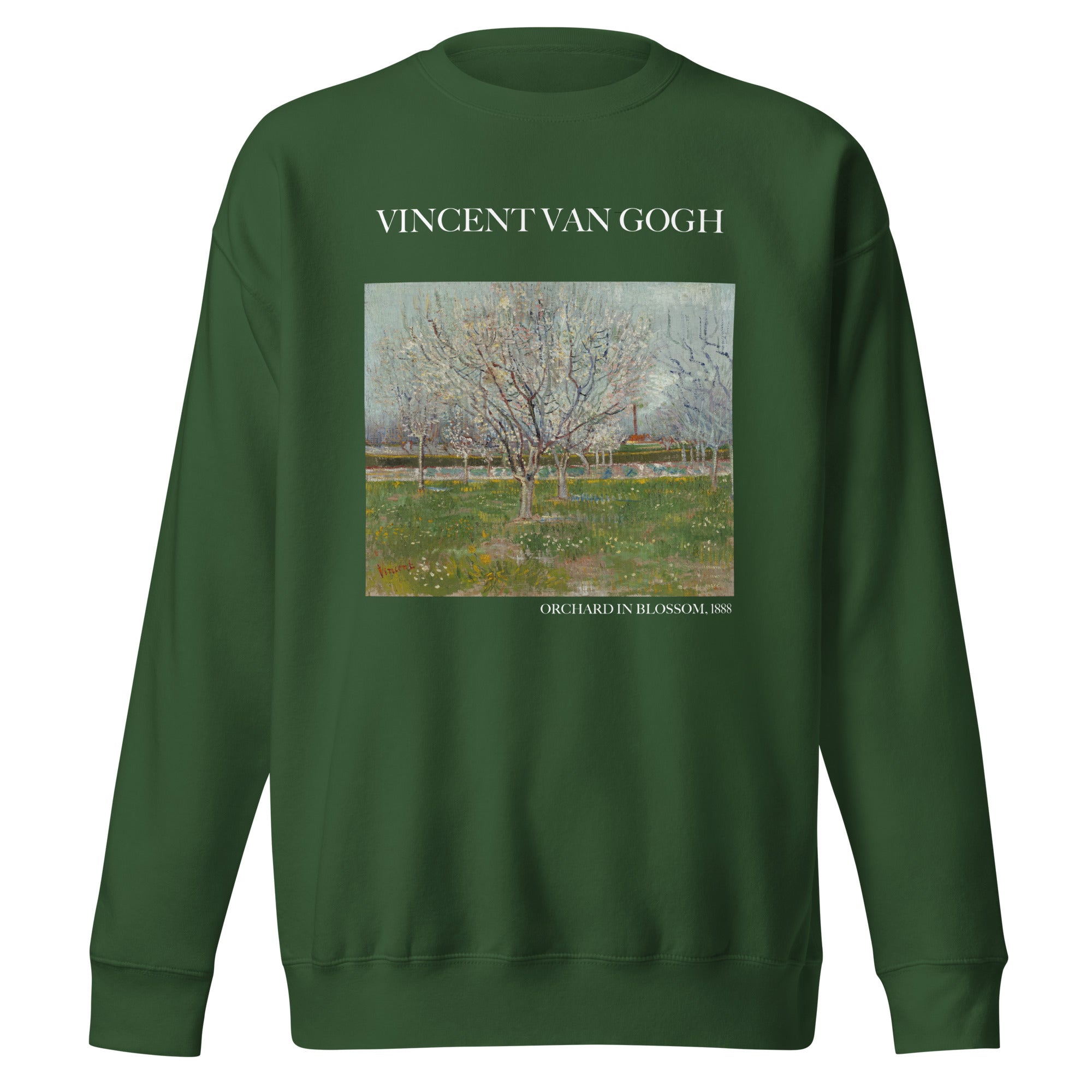 Sweatshirt mit berühmtem Gemälde „Obstgarten in Blüte“ von Vincent van Gogh | Premium-Sweatshirt für Unisex