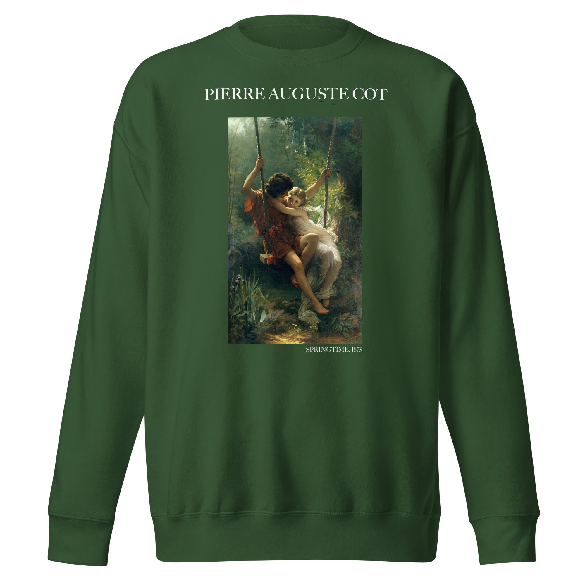 Sweatshirt mit berühmtem Gemälde „Frühling“ von Pierre Auguste Cot | Premium-Sweatshirt für Unisex