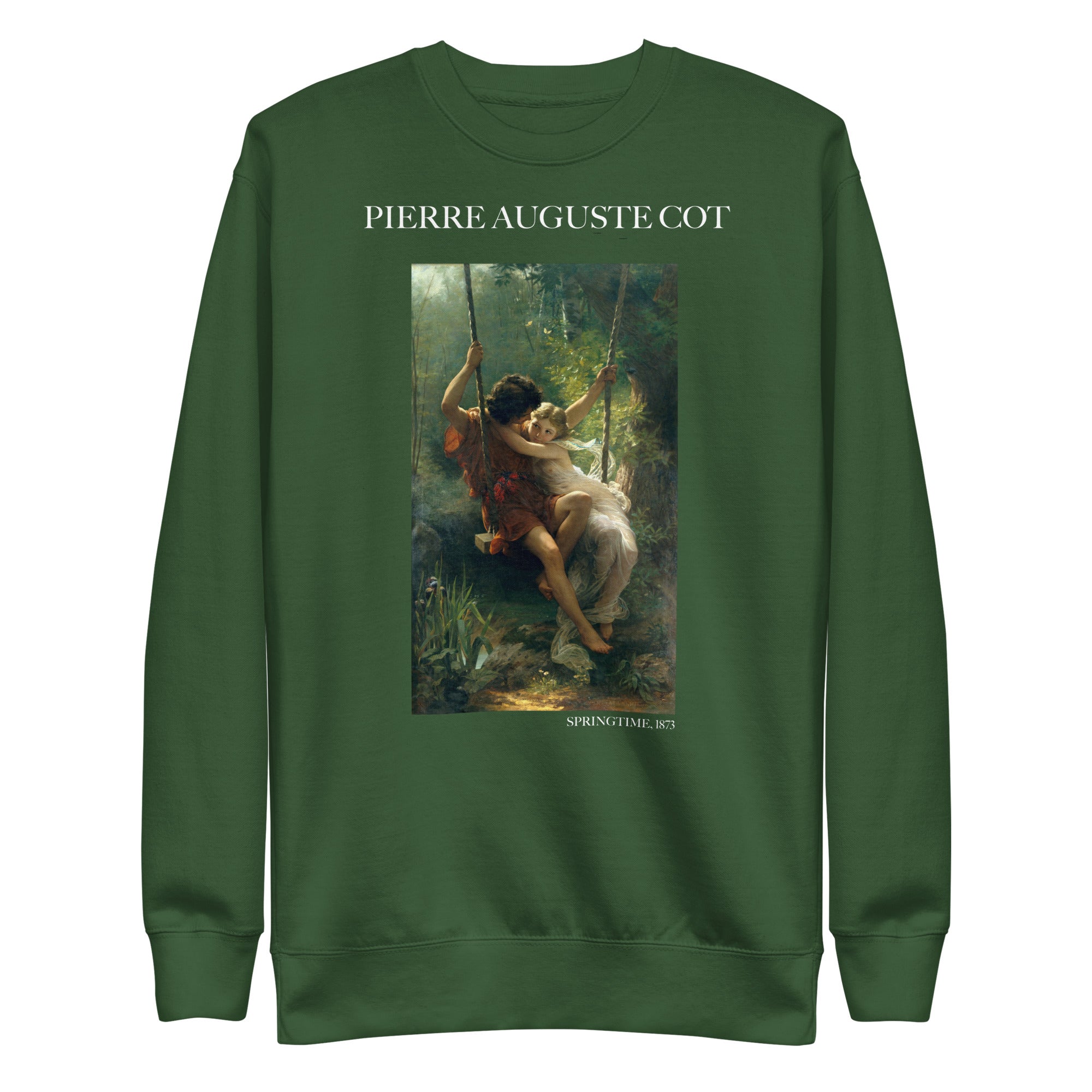 Sweatshirt mit berühmtem Gemälde „Frühling“ von Pierre Auguste Cot | Premium-Sweatshirt für Unisex