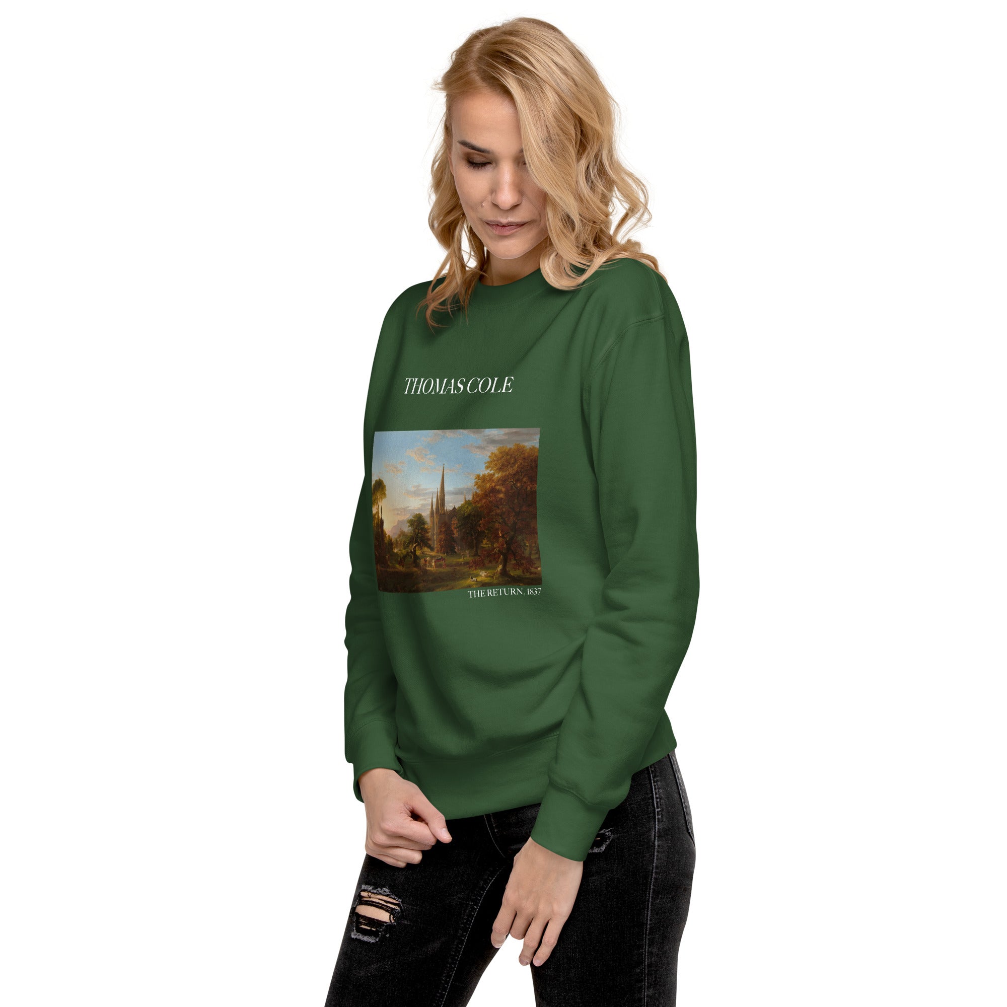 Thomas Cole - Sweatshirt mit berühmtem Gemälde „The Return“ | Premium-Unisex-Sweatshirt