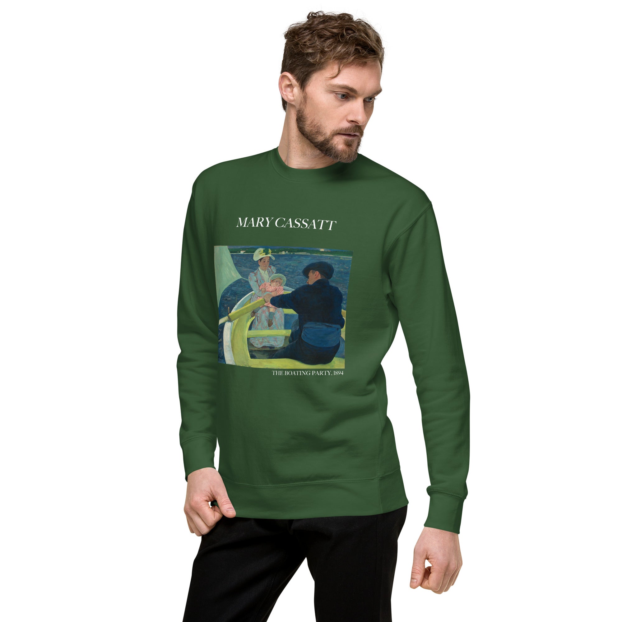 Sweatshirt mit berühmtem Gemälde „The Boating Party“ von Mary Cassatt | Premium-Sweatshirt für Unisex