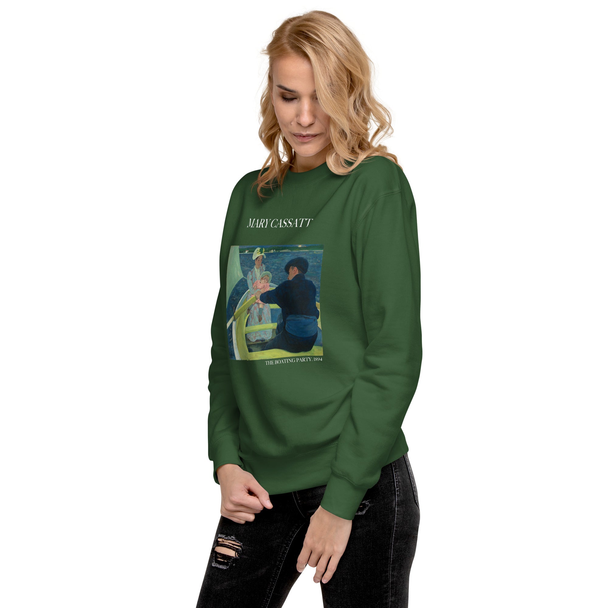 Sweatshirt mit berühmtem Gemälde „The Boating Party“ von Mary Cassatt | Premium-Sweatshirt für Unisex