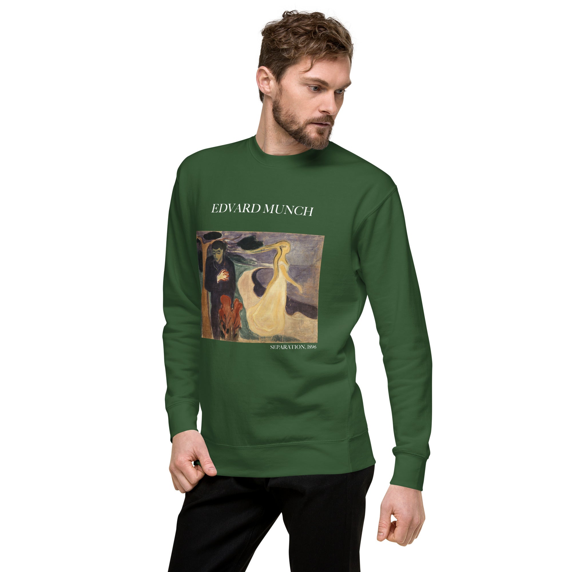 Sweatshirt mit berühmtem Gemälde „Separation“ von Edvard Munch, Premium-Unisex-Sweatshirt