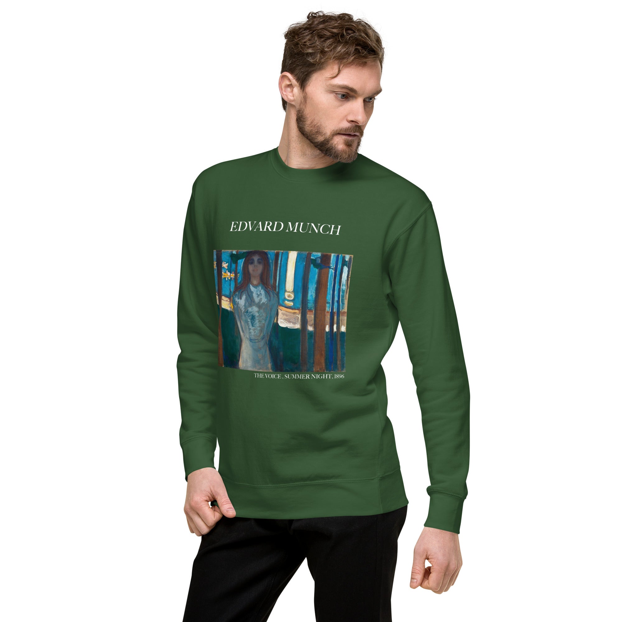 Sweatshirt mit berühmtem Gemälde „Die Stimme, Sommernacht“ von Edvard Munch | Premium-Sweatshirt für Unisex