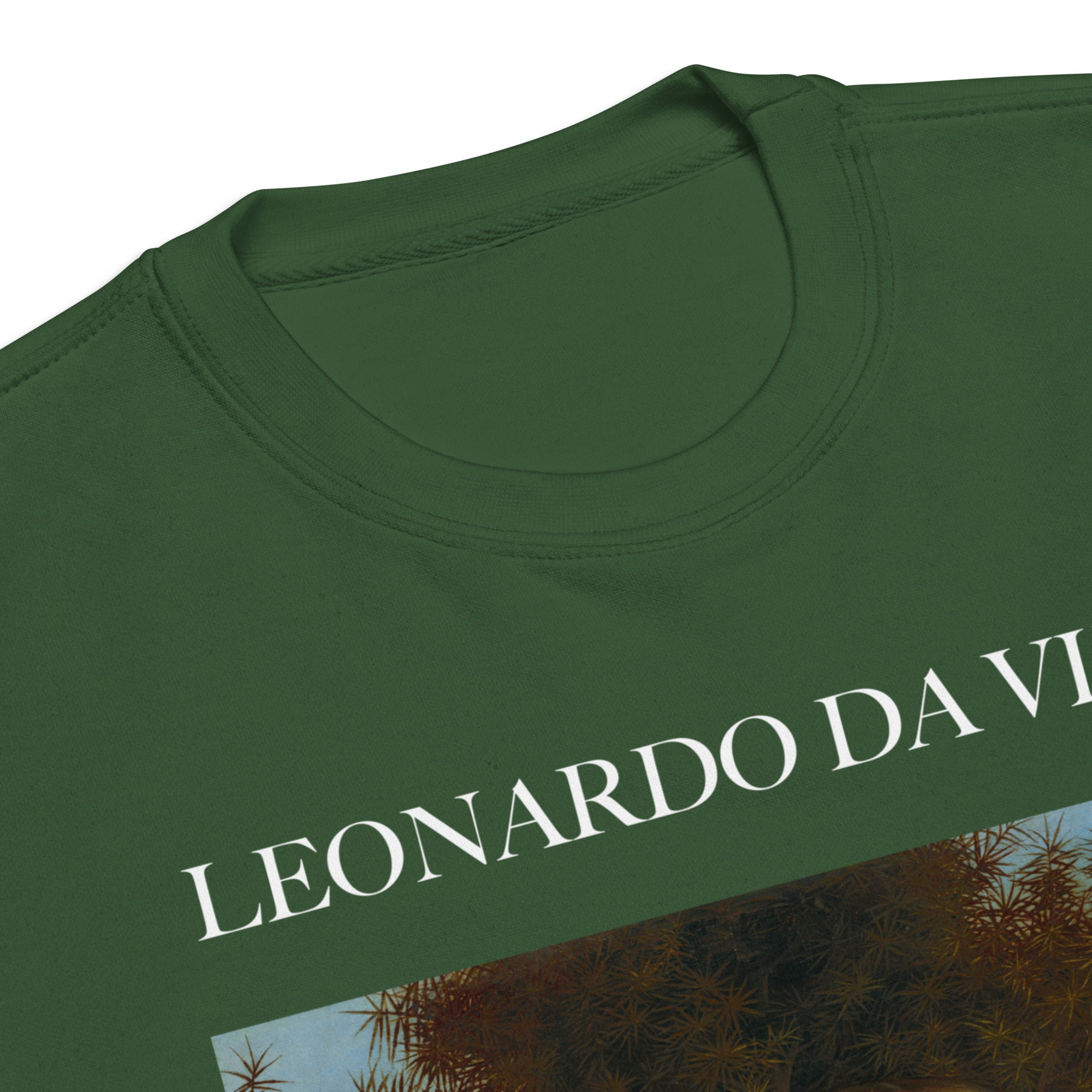 Sweatshirt mit berühmtem Gemälde „Ginevra de‘ Benci“ von Leonardo da Vinci, Premium-Unisex-Sweatshirt