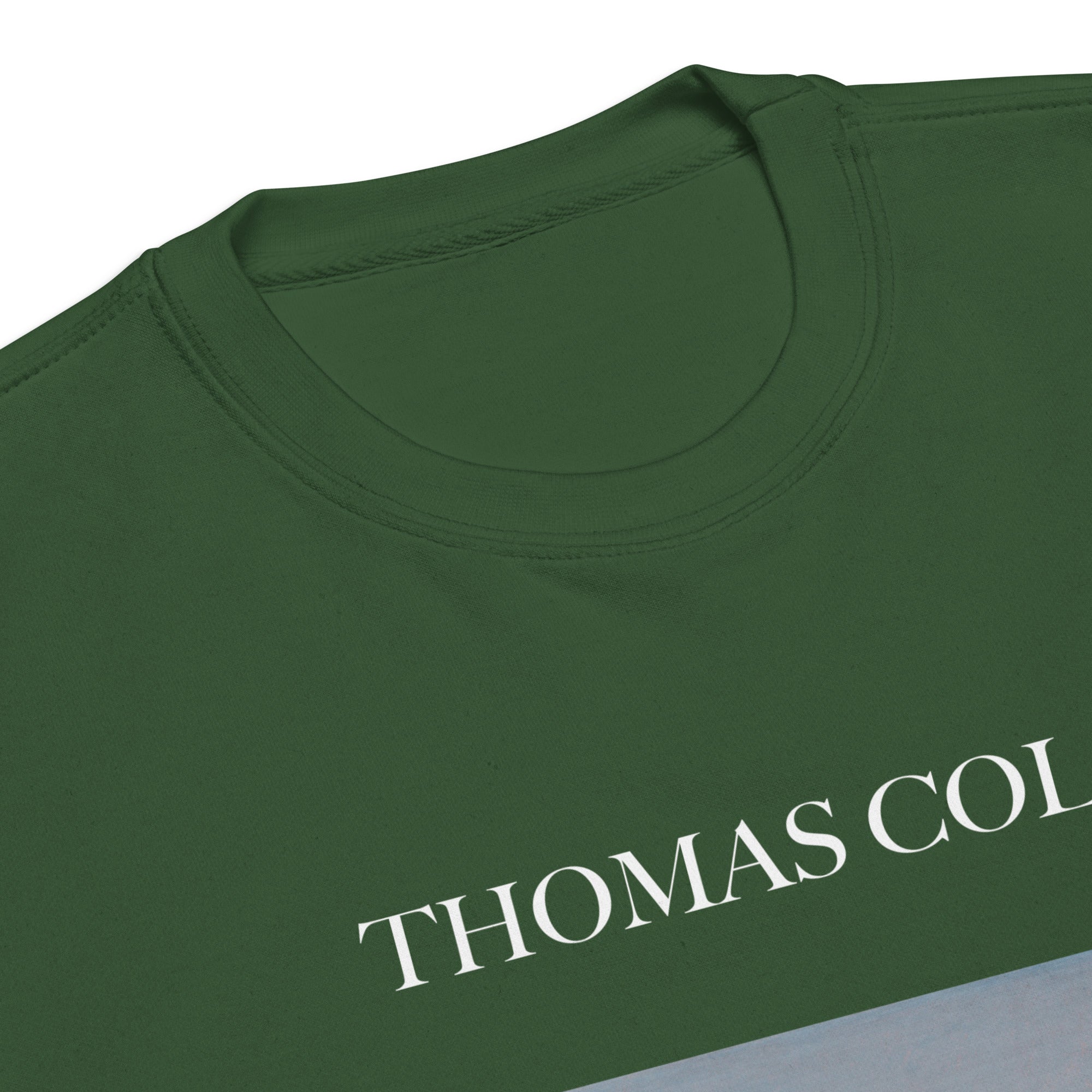 Thomas Cole – Kurzes Sweatshirt „Italienische Küstenszene“ – berühmtes Gemälde – Premium-Kunst-Kurzpullover