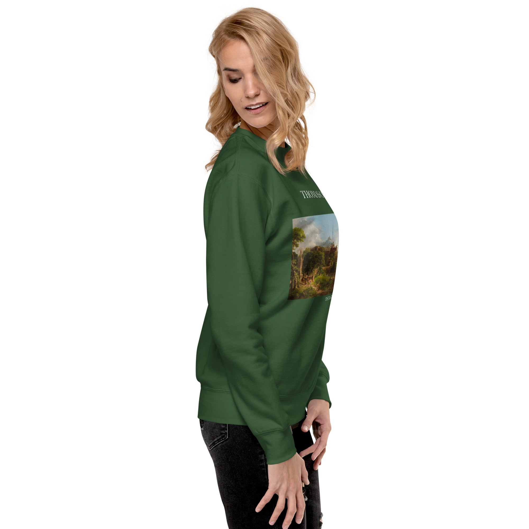 Sweatshirt mit berühmtem Gemälde „The Departure“ von Thomas Cole | Premium-Unisex-Sweatshirt