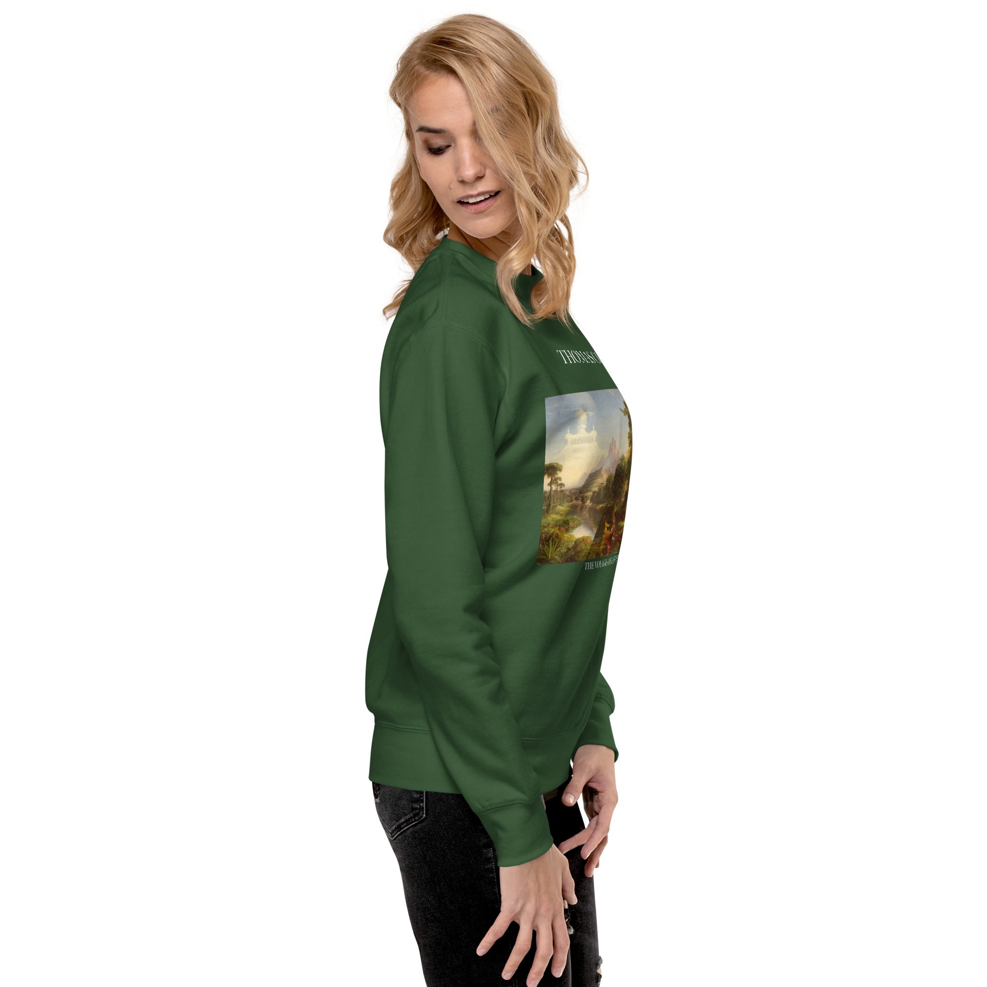 Sweatshirt mit berühmtem Gemälde „The Voyage of Life: Youth“ von Thomas Cole | Premium-Sweatshirt für Unisex