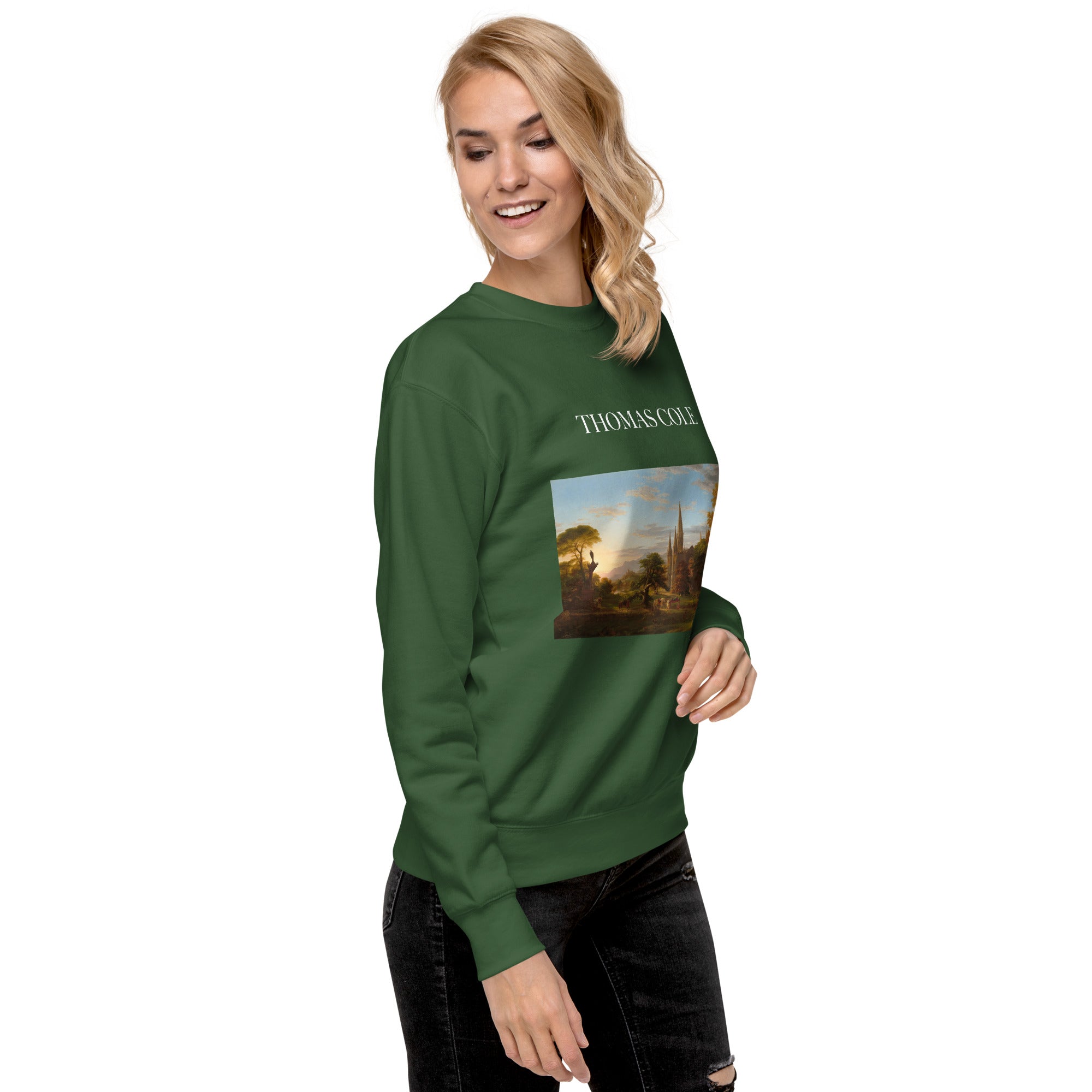 Thomas Cole - Sweatshirt mit berühmtem Gemälde „The Return“ | Premium-Unisex-Sweatshirt