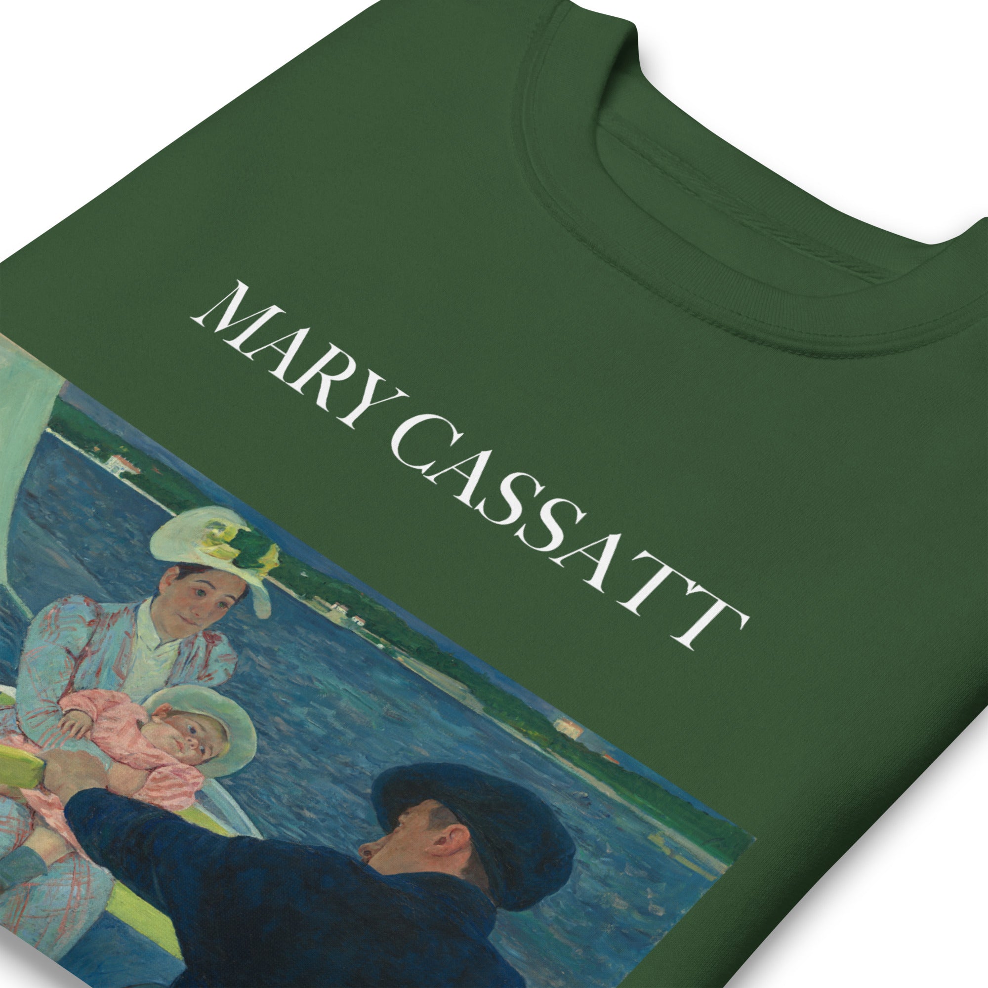 Sweatshirt mit berühmtem Gemälde „The Boating Party“ von Mary Cassatt | Premium-Sweatshirt für Unisex