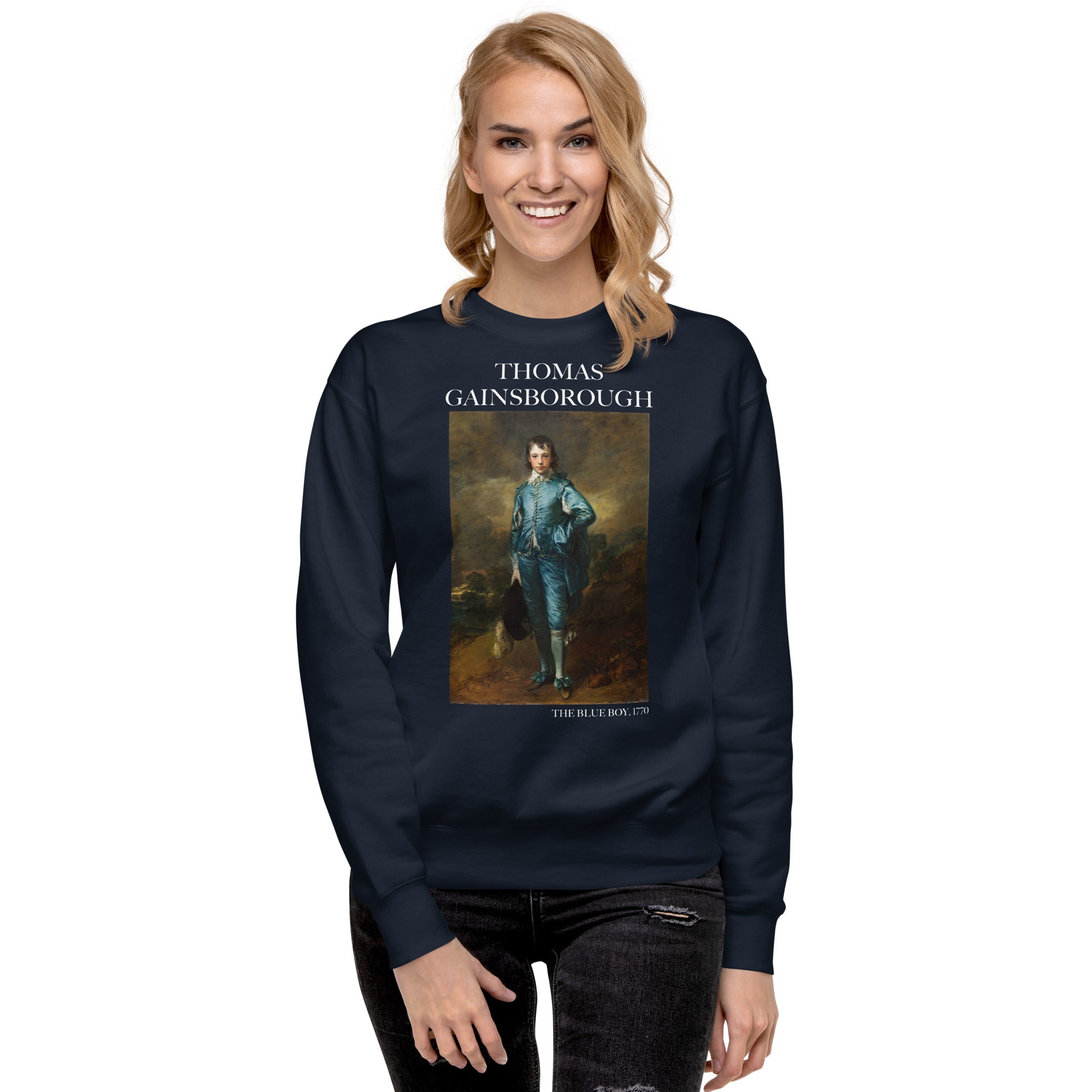 Thomas Gainsborough 'The Blue Boy' Famous Painting Sweatshirt | Unisex Premium Sweatshirt