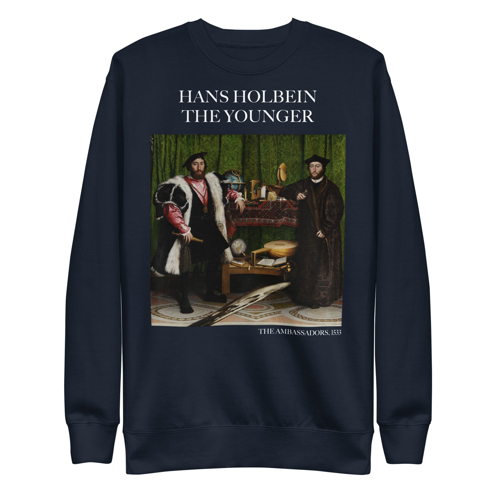 Sweatshirt mit berühmtem Gemälde „Die Gesandten“ von Hans Holbein dem Jüngeren | Premium-Unisex-Sweatshirt